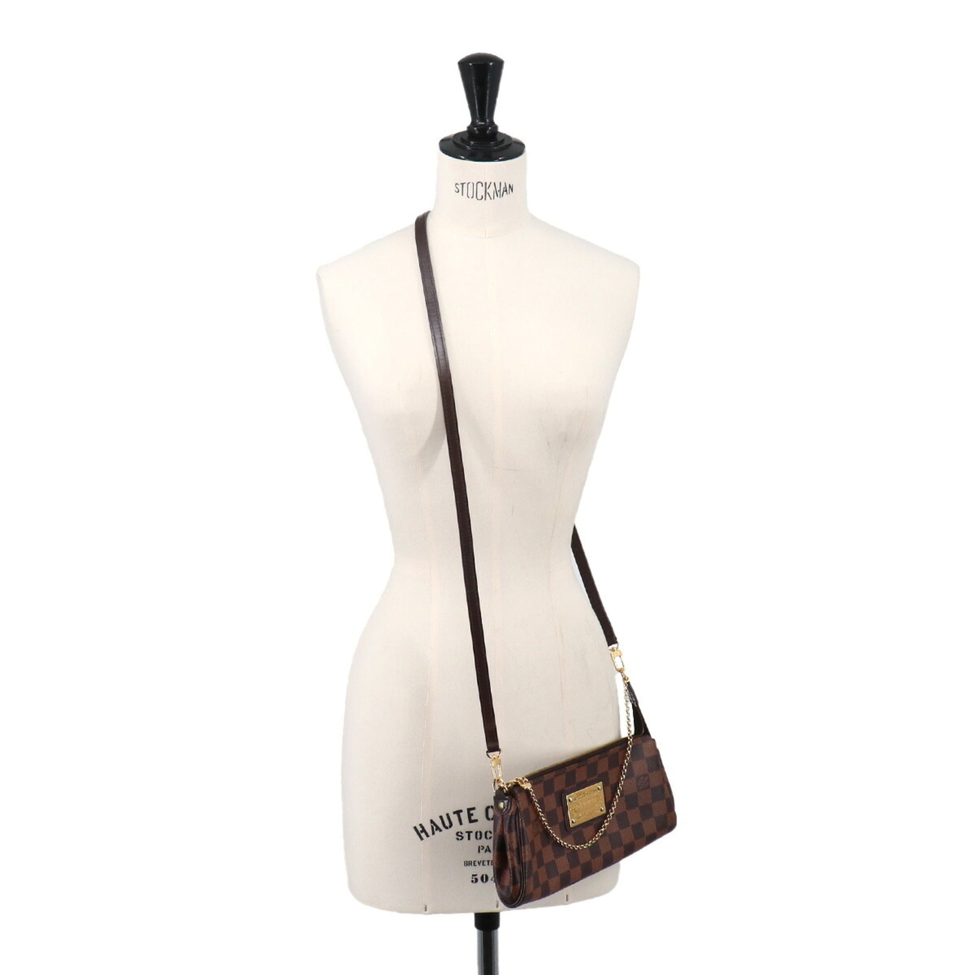 Louis Vuitton Ebene Damier Canvas Handbag Shoulder Bag (Pre-Owned)