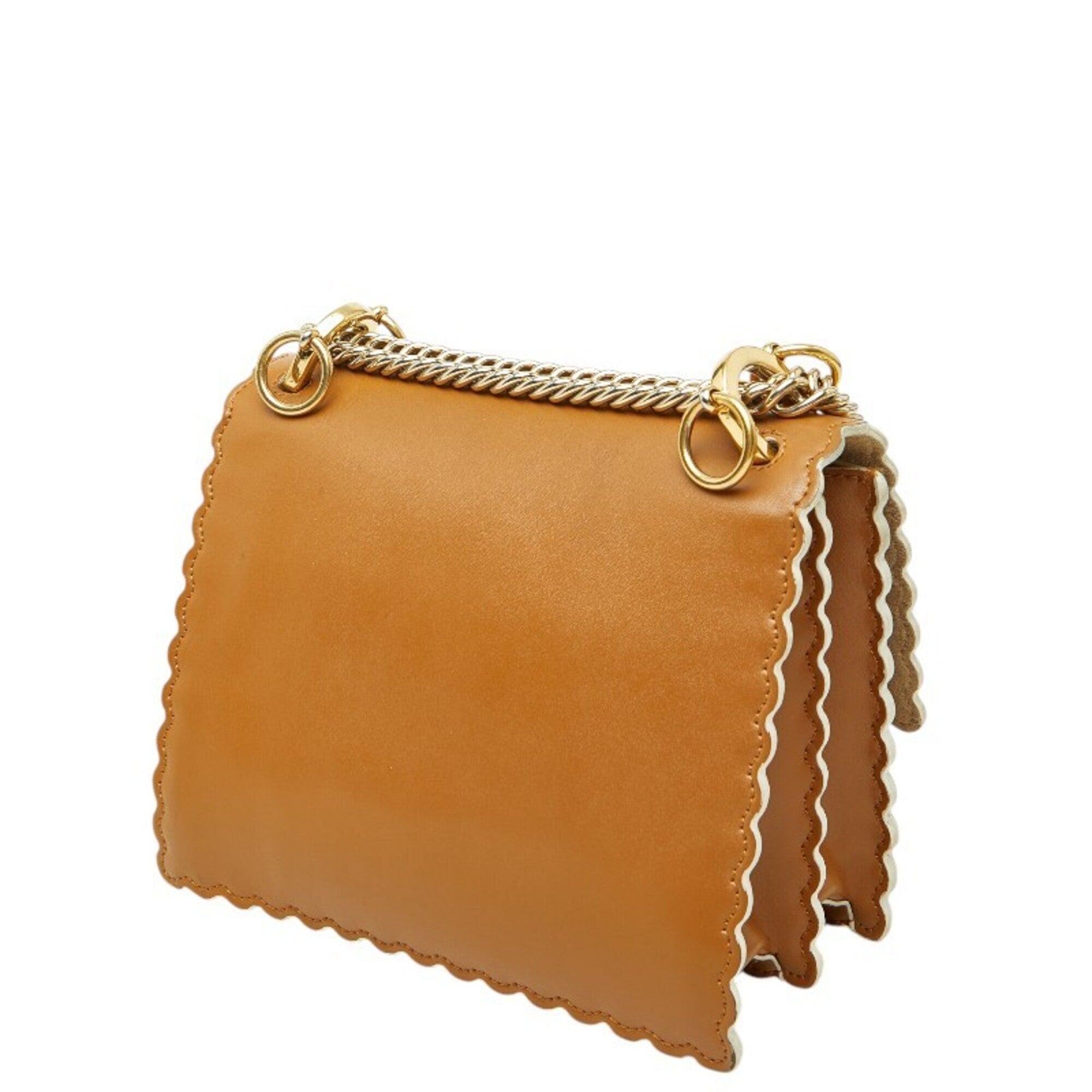 Fendi Brown Leather Shoulder Bag (Pre-Owned)
