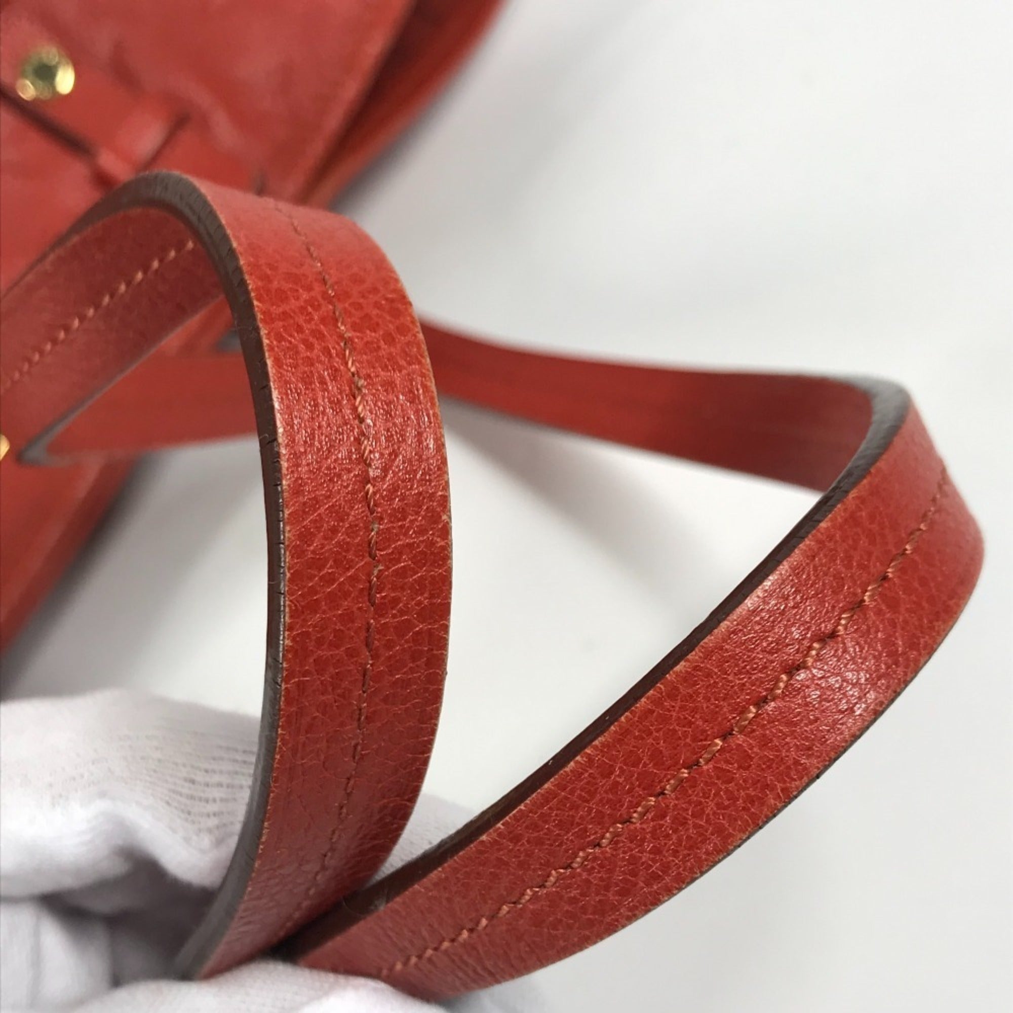 Louis Vuitton Monogram Empreinte Red Color Monogram Empreinte Shoulder Bag Tote Bag (Pre-Owned)