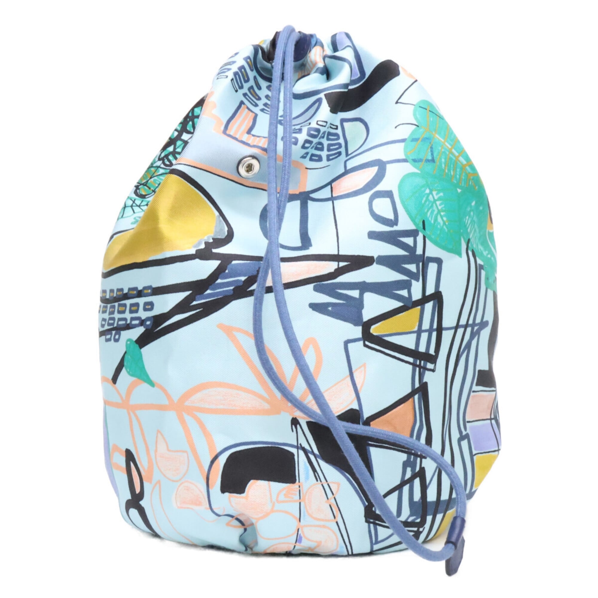 Hermes Blue Silk Pouch (Pre-Owned)