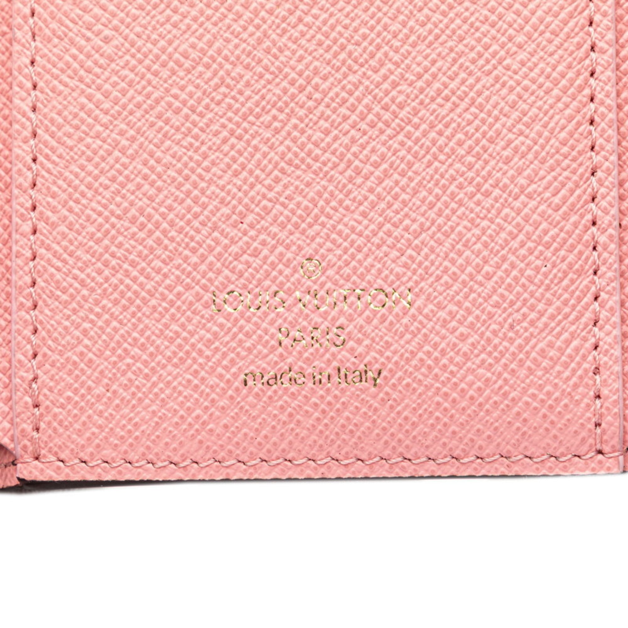 Louis Vuitton Brown Rose Ballerine Pvc Leather Wallet (Tri-Fold) (Pre-Owned)