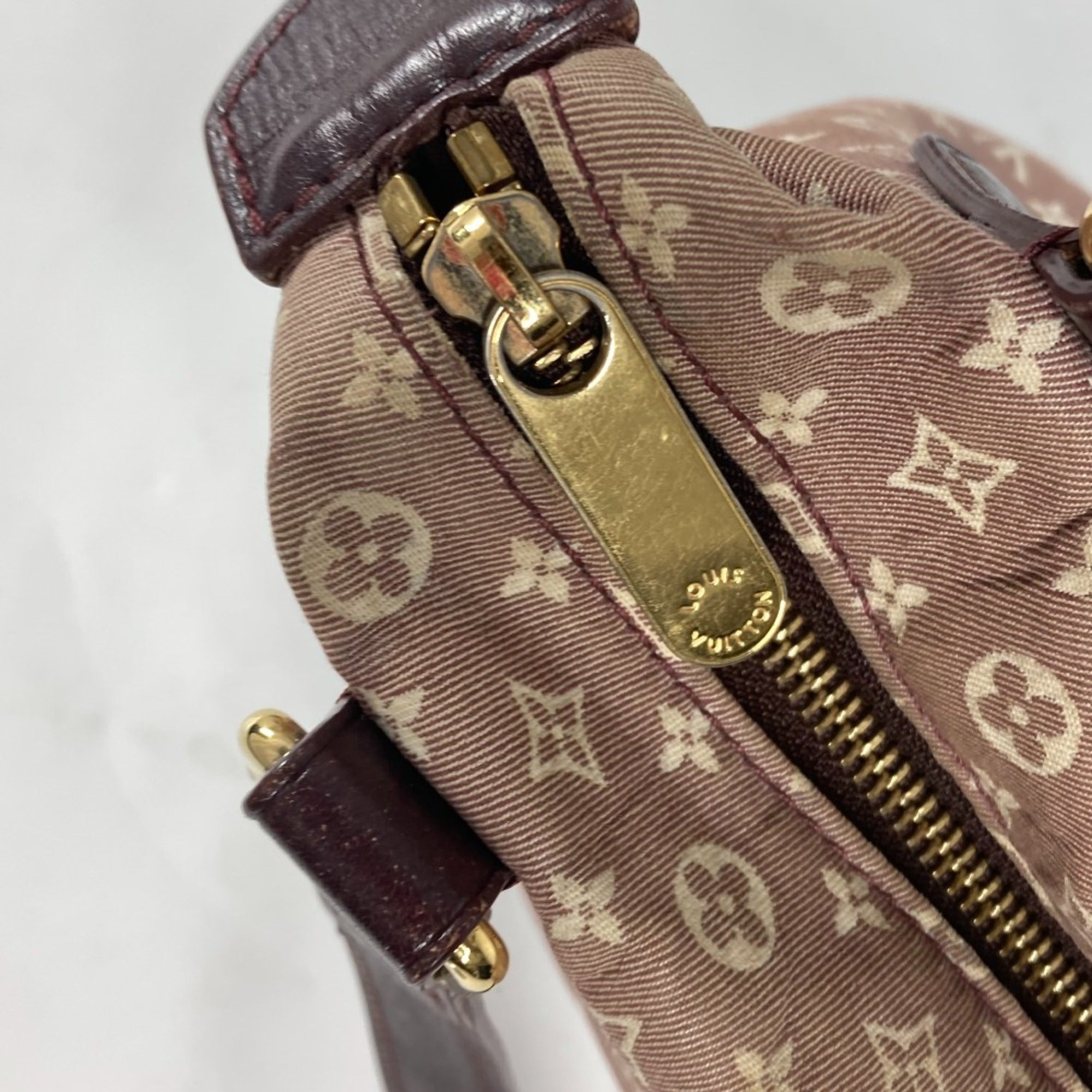 Louis Vuitton Red Color Sepia Monogram Idylle Shoulder Bag Tote Bag (Pre-Owned)