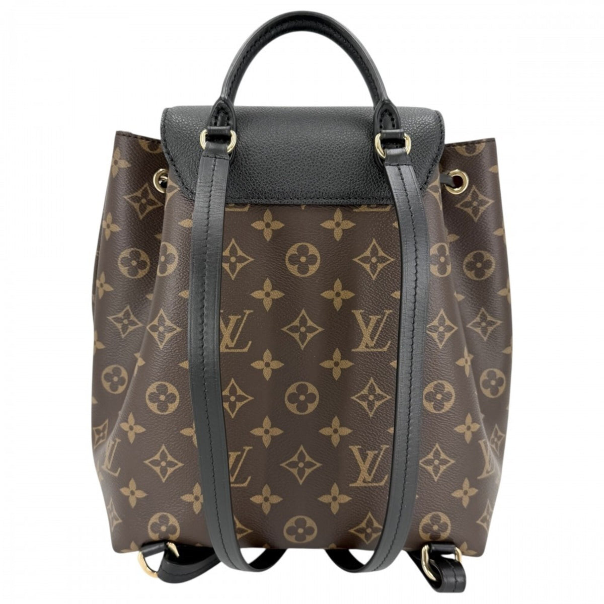 Louis Vuitton Black Brown Monogram Backpack (Pre-Owned)