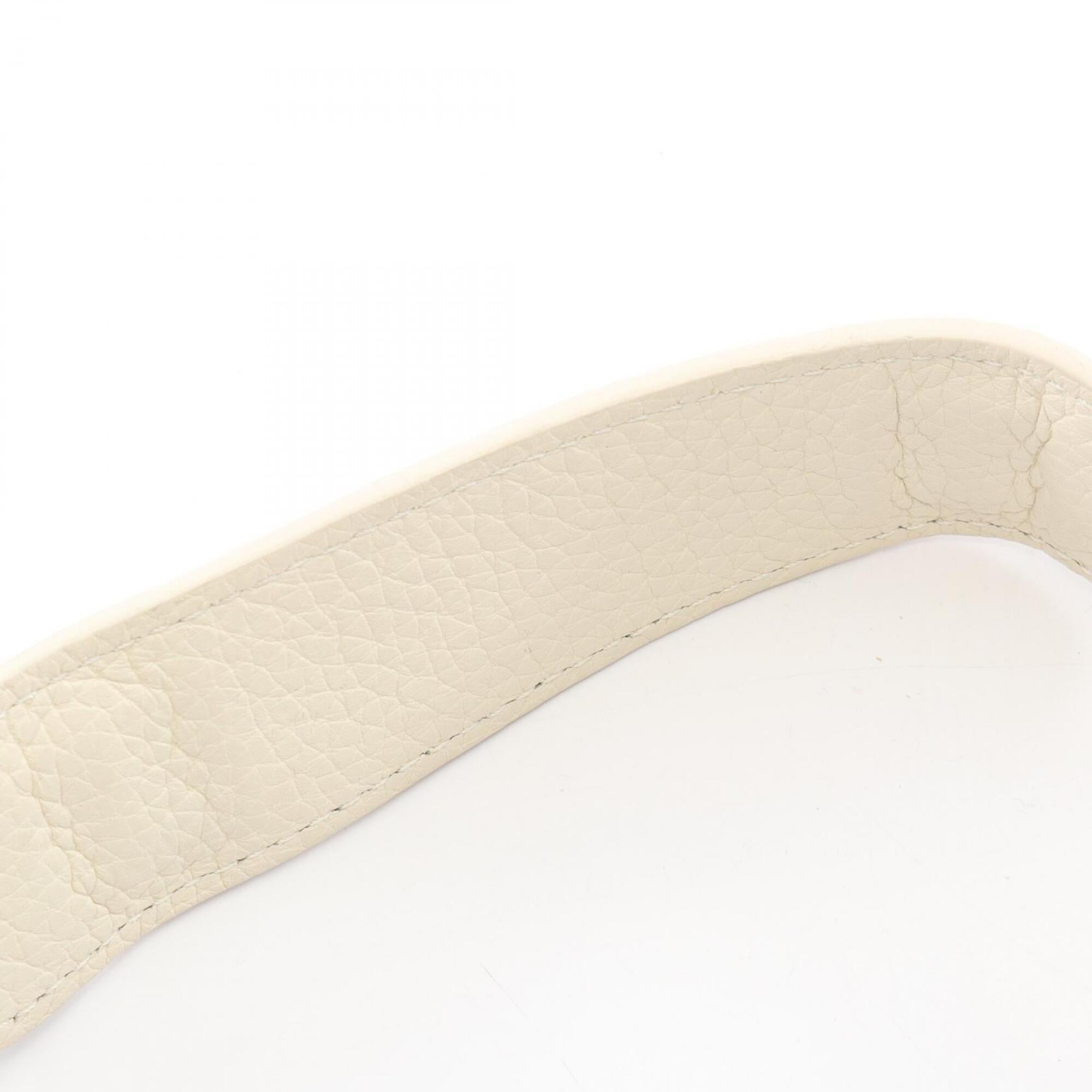 Louis Vuitton White Monogram Leather Handbag Shoulder Bag (Pre-Owned)