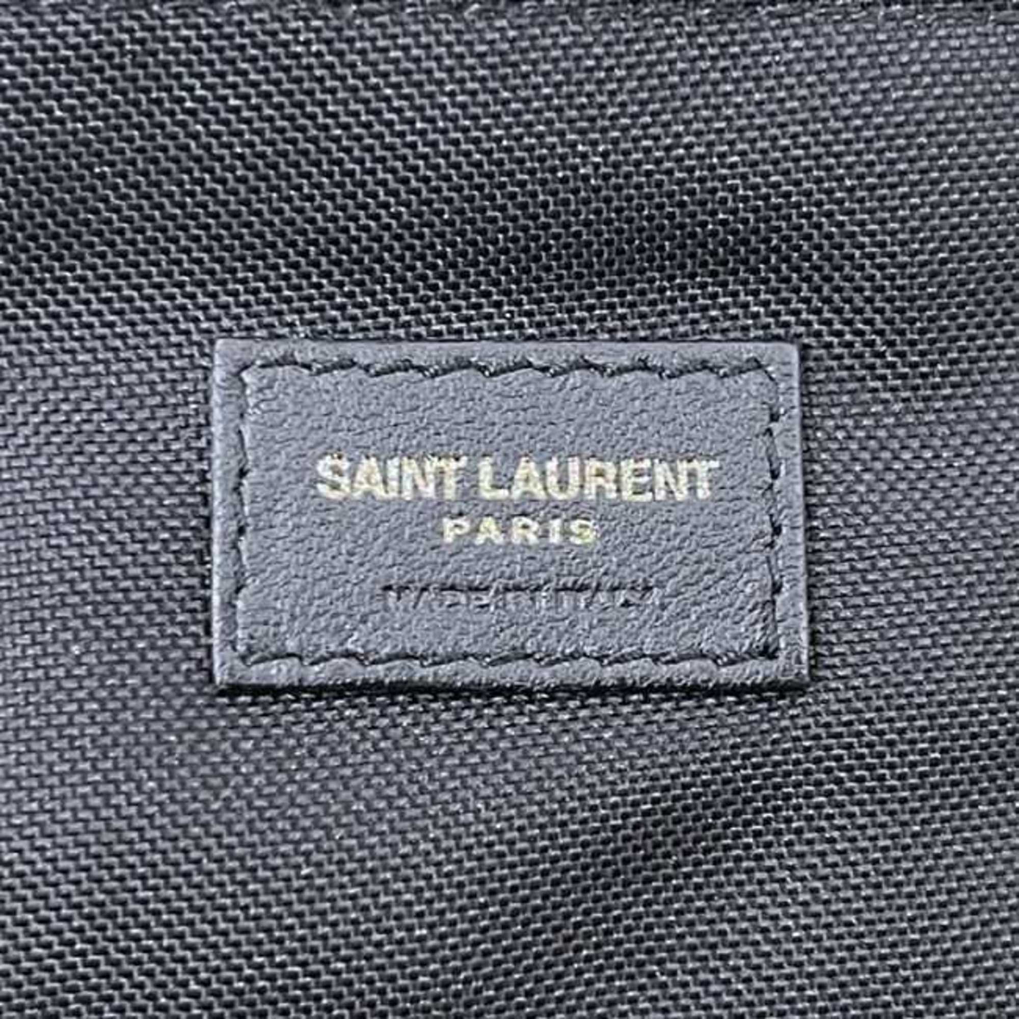 Saint Laurent Black Nylon Canvas Wallet (Tri-Fold) (Pre-Owned)