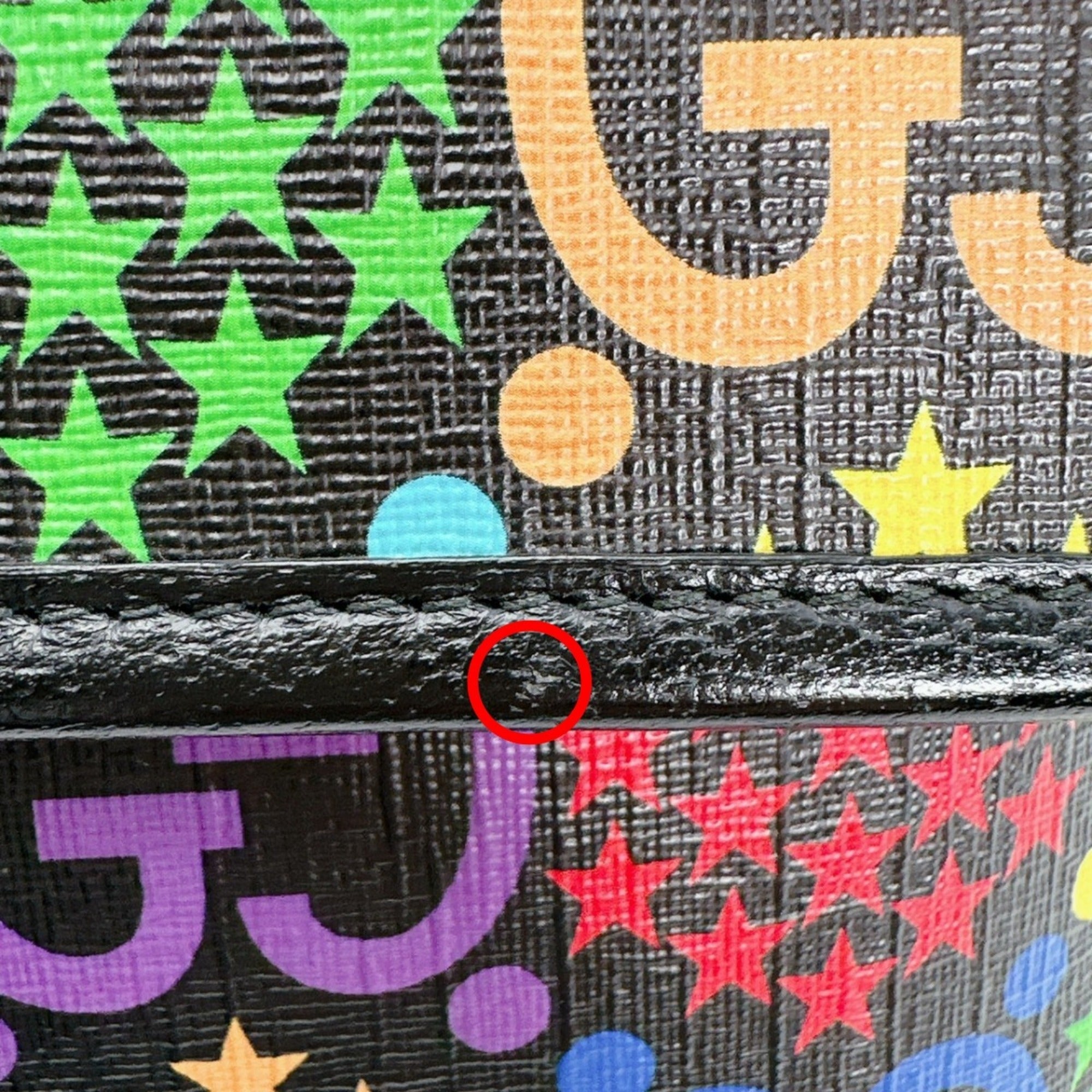 Gucci Black Multi-Color Leather Fanny Pack (Pre-Owned)