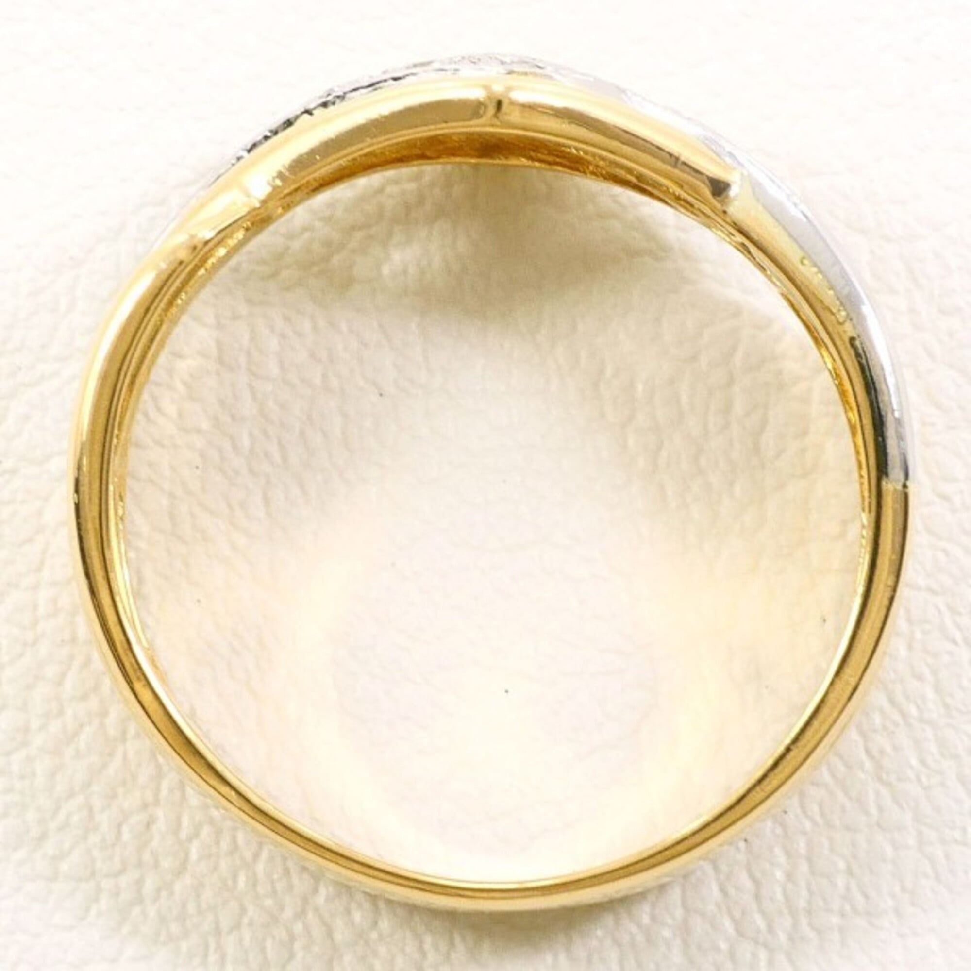 Unbranded Platinum Yellow Gold Yellow Gold (18K) Platinum 900 Band Ring (Pre-Owned)