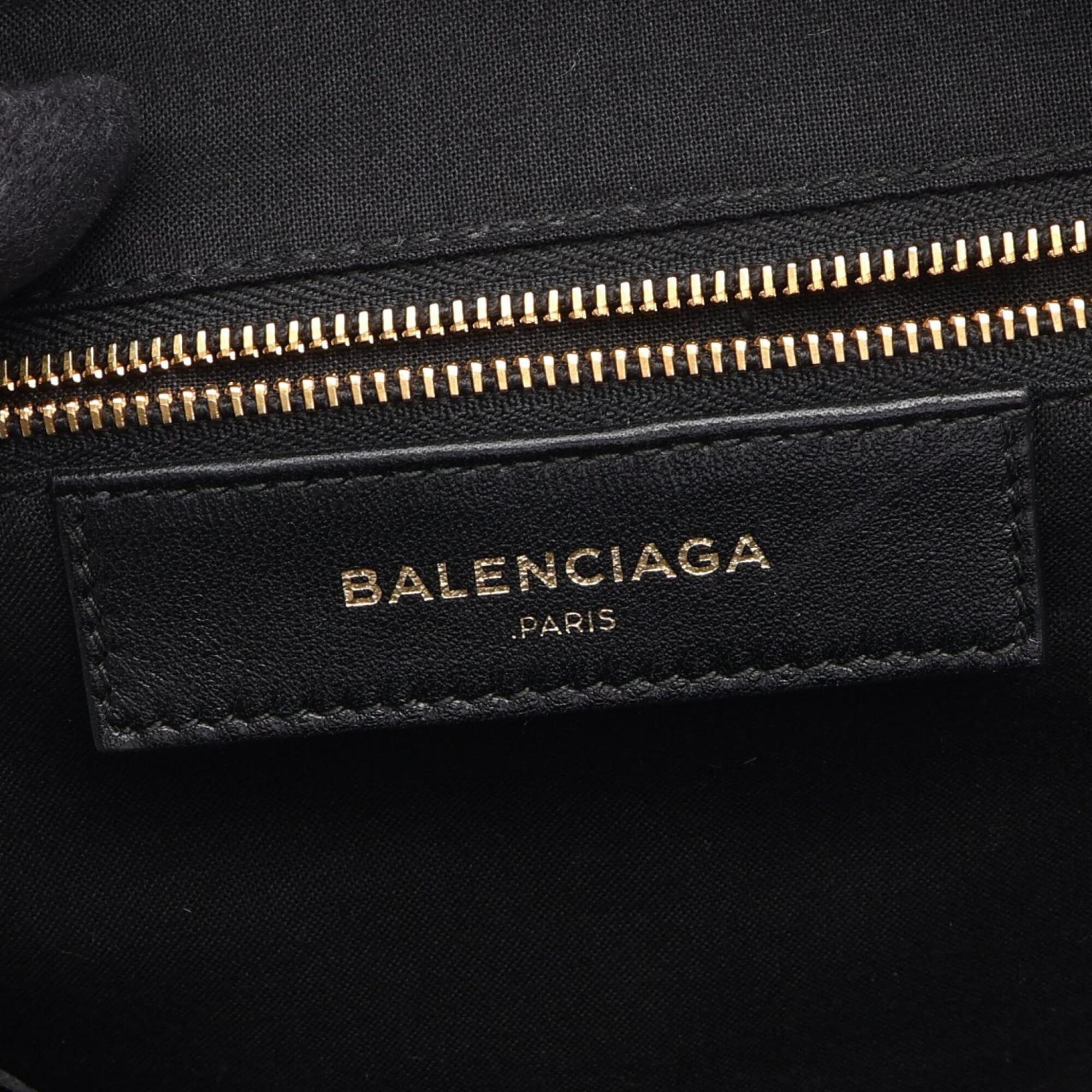 Balenciaga Black Leather Backpack Handbag (Pre-Owned)