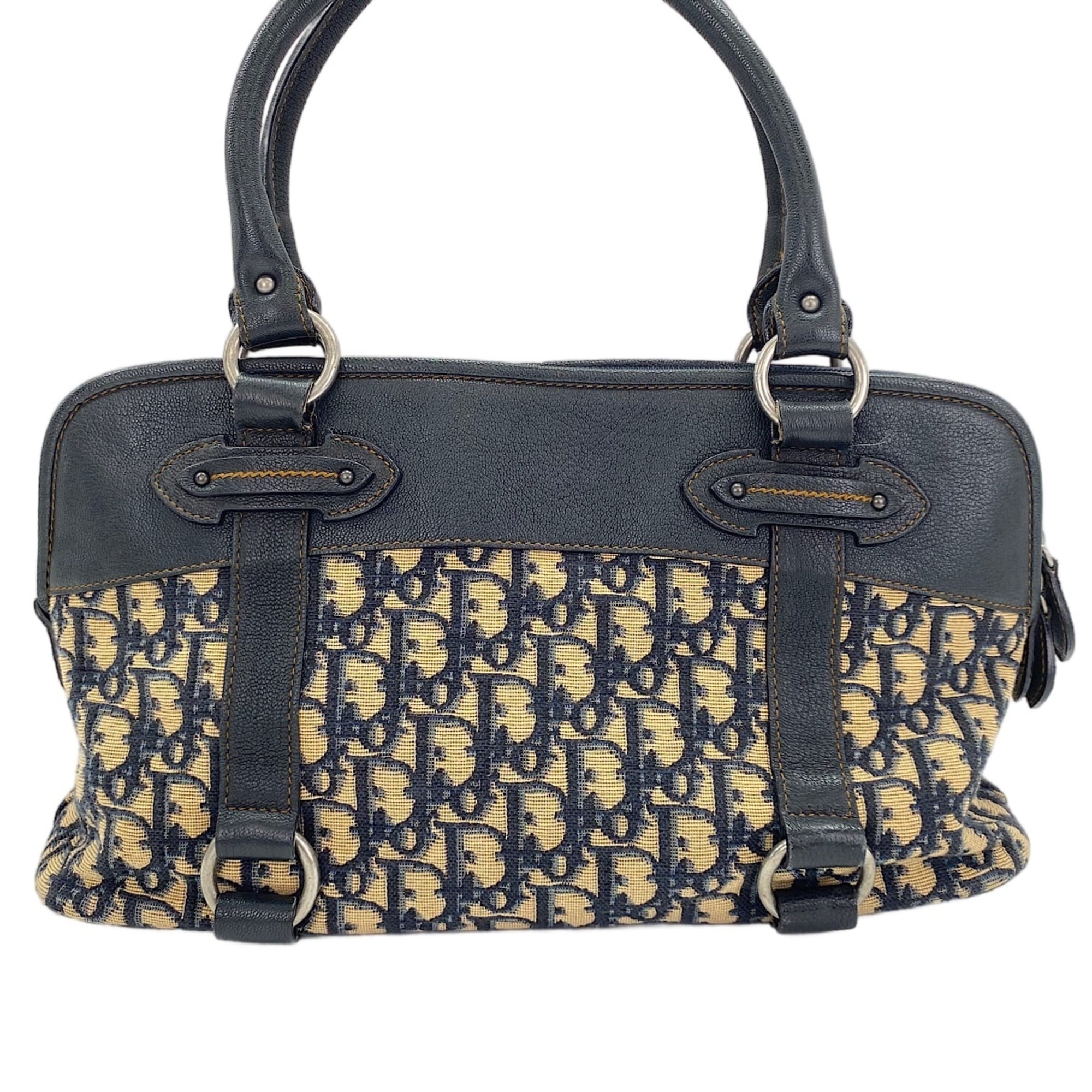 Christian Dior Trotter Navy Trotter Tote Bag (Pre-Owned)