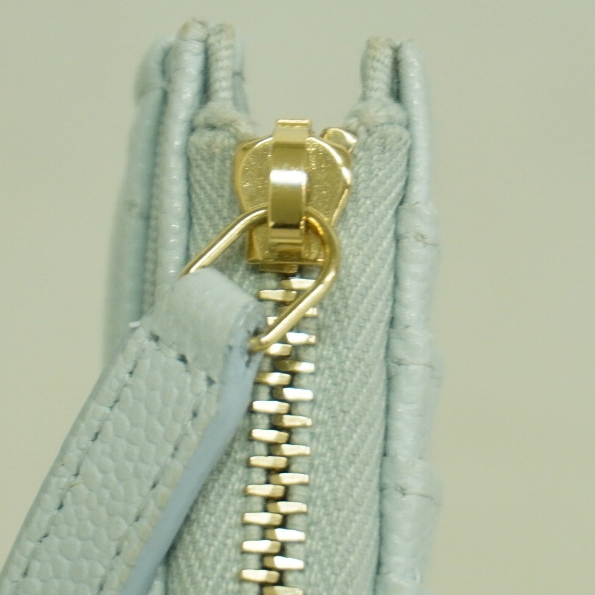 Chanel Light Blue Grained Calfskin Coin Purse/Coin Case (Pre-Owned)