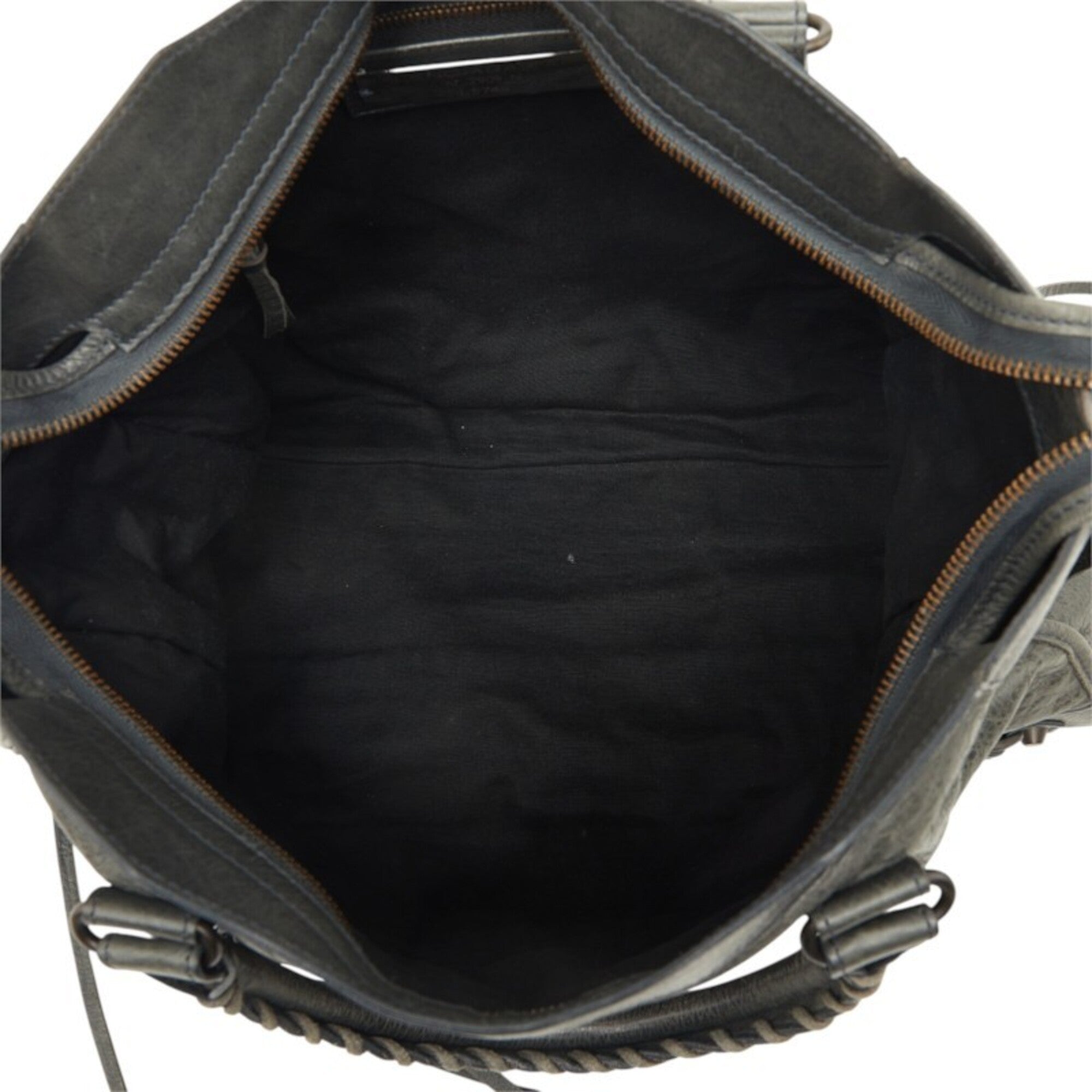 Balenciaga Green Leather Handbag Shoulder Bag (Pre-Owned)