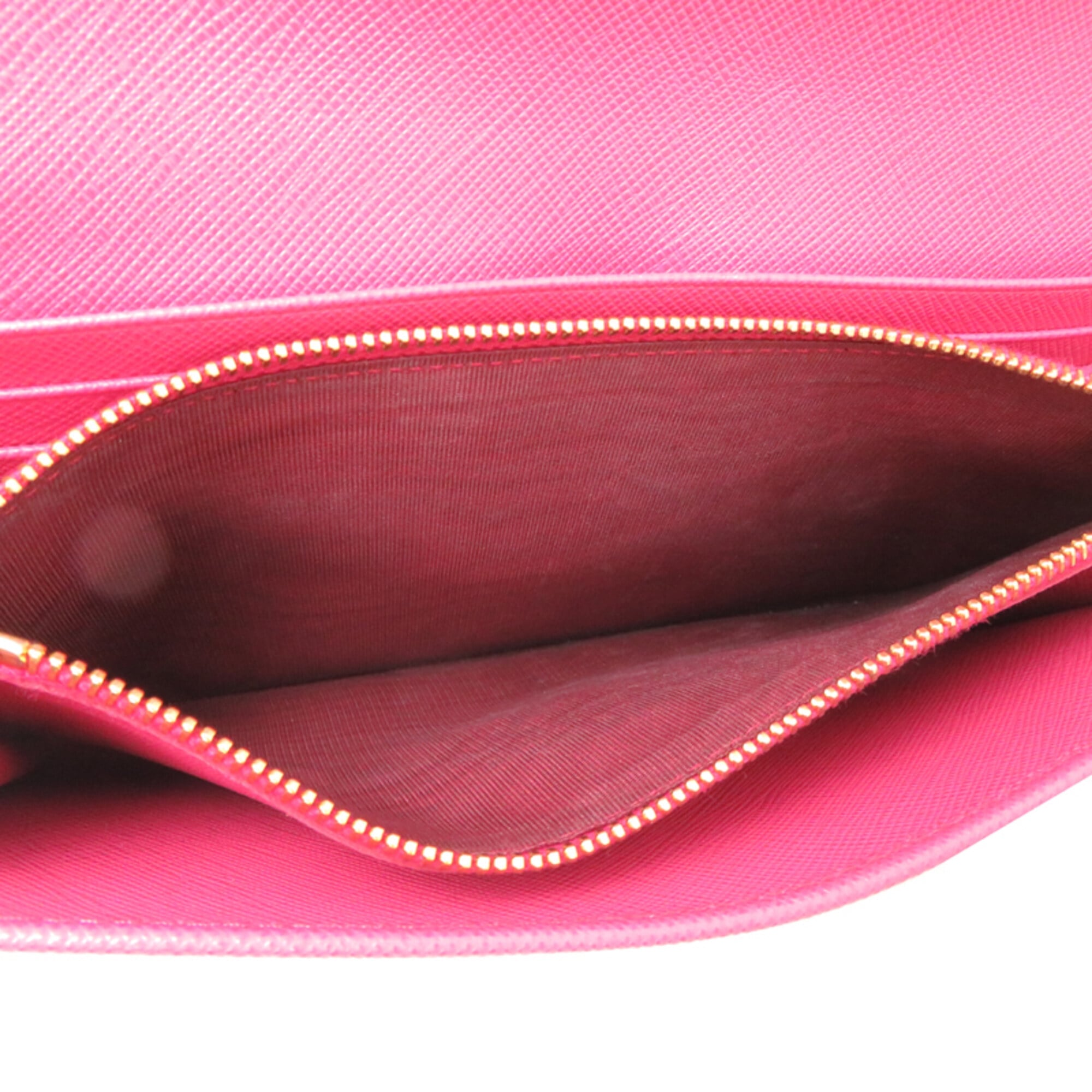 Prada Pink Leather Wallet (Bi-Fold) (Pre-Owned)