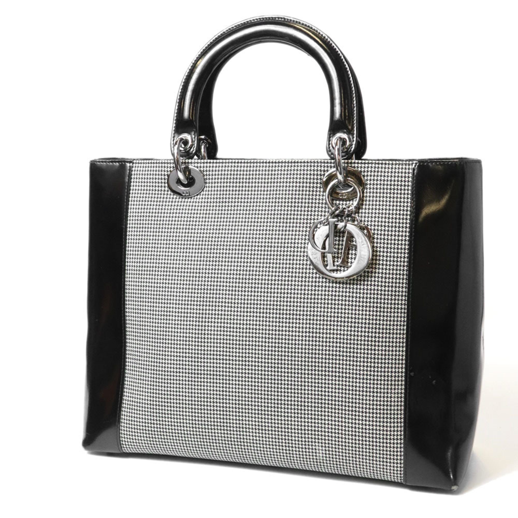 Christian Dior Black Canvas Leather Handbag (Pre-Owned)