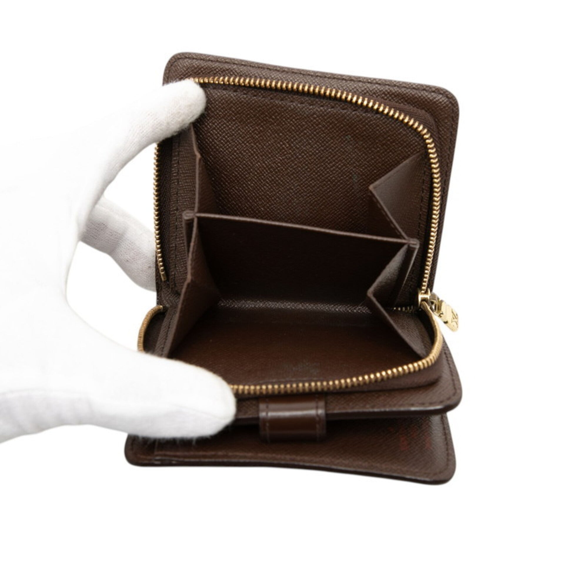 Louis Vuitton Brown Ebene Pvc Leather Wallet (Bi-Fold) (Pre-Owned)