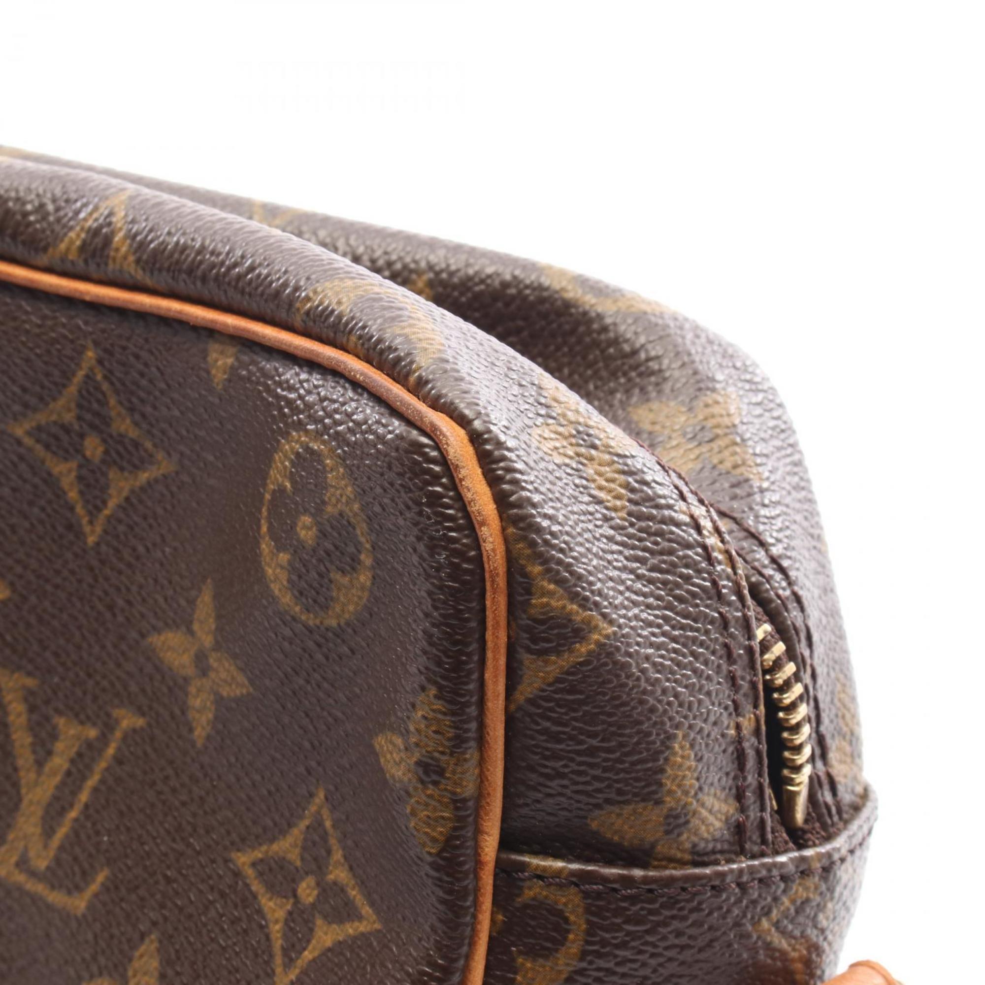 Louis Vuitton Brown Monogram Coated Canvas Leather Shoulder Bag (Pre-Owned)