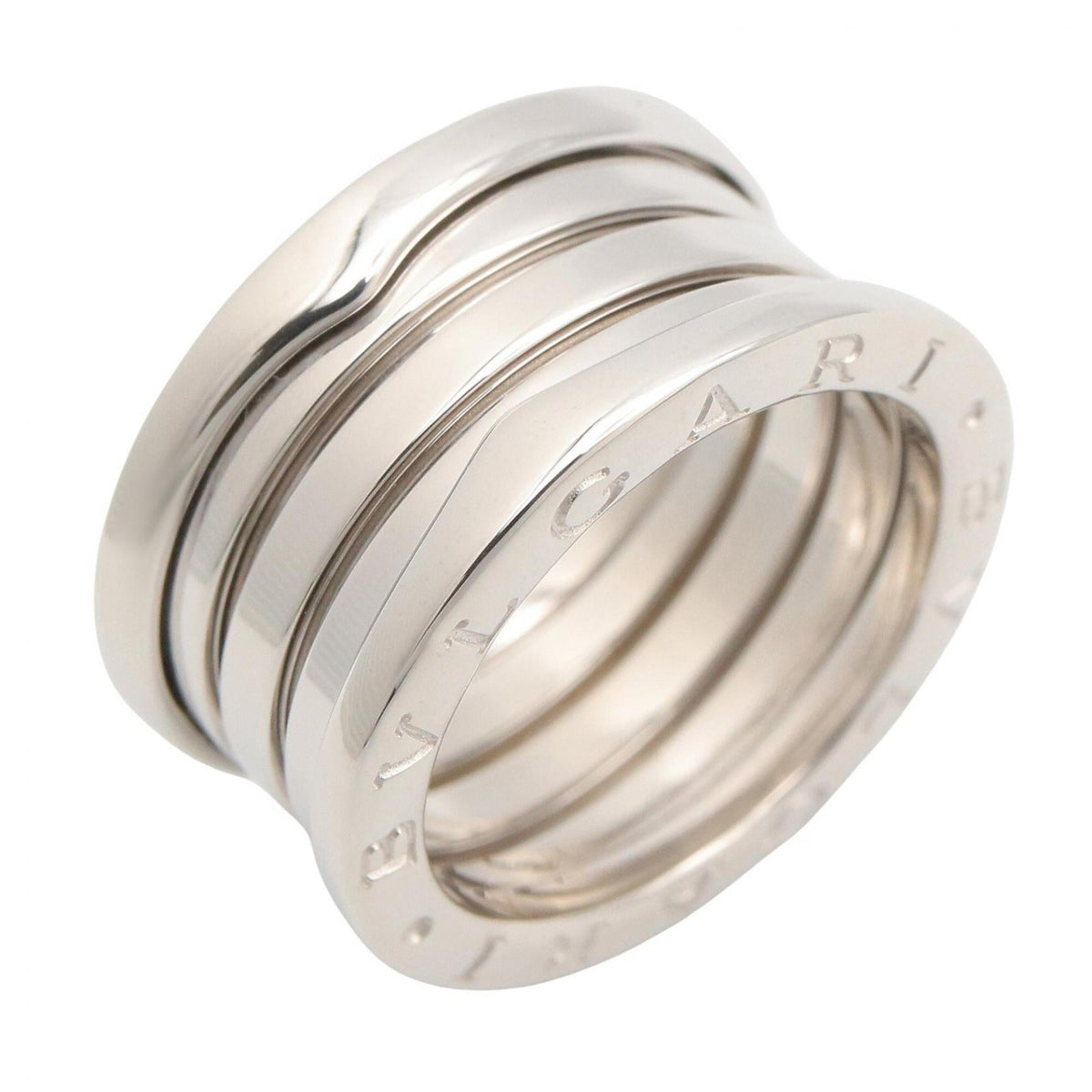 Bvlgari Silver White Gold (18K) Band Ring (Pre-Owned)