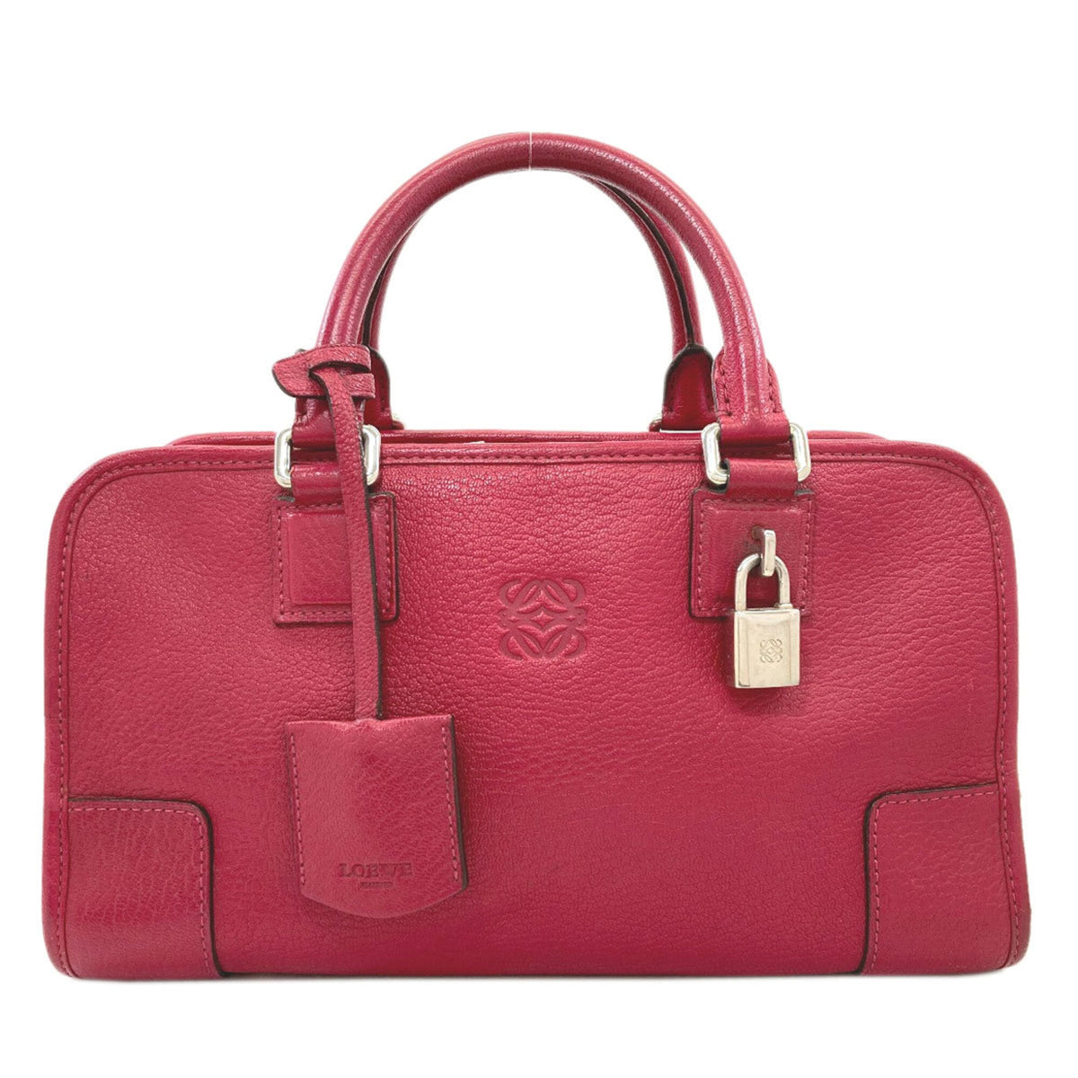 Loewe Red Color Leather Handbag (Pre-Owned)