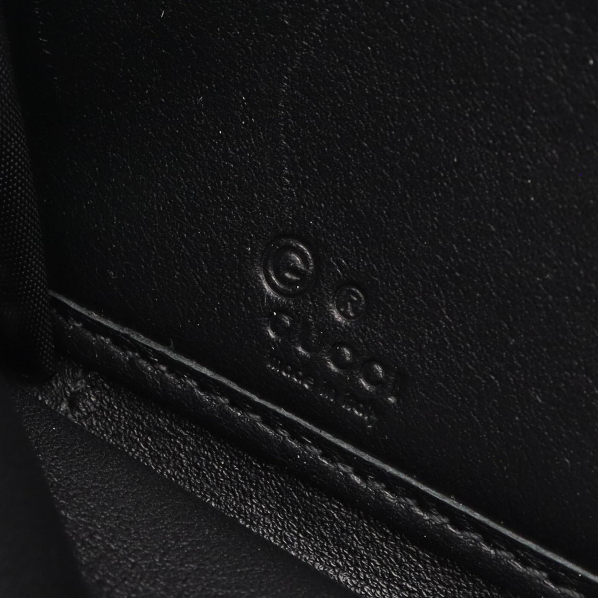 Gucci Black Leather Long Wallet (Bi-Fold) (Pre-Owned)