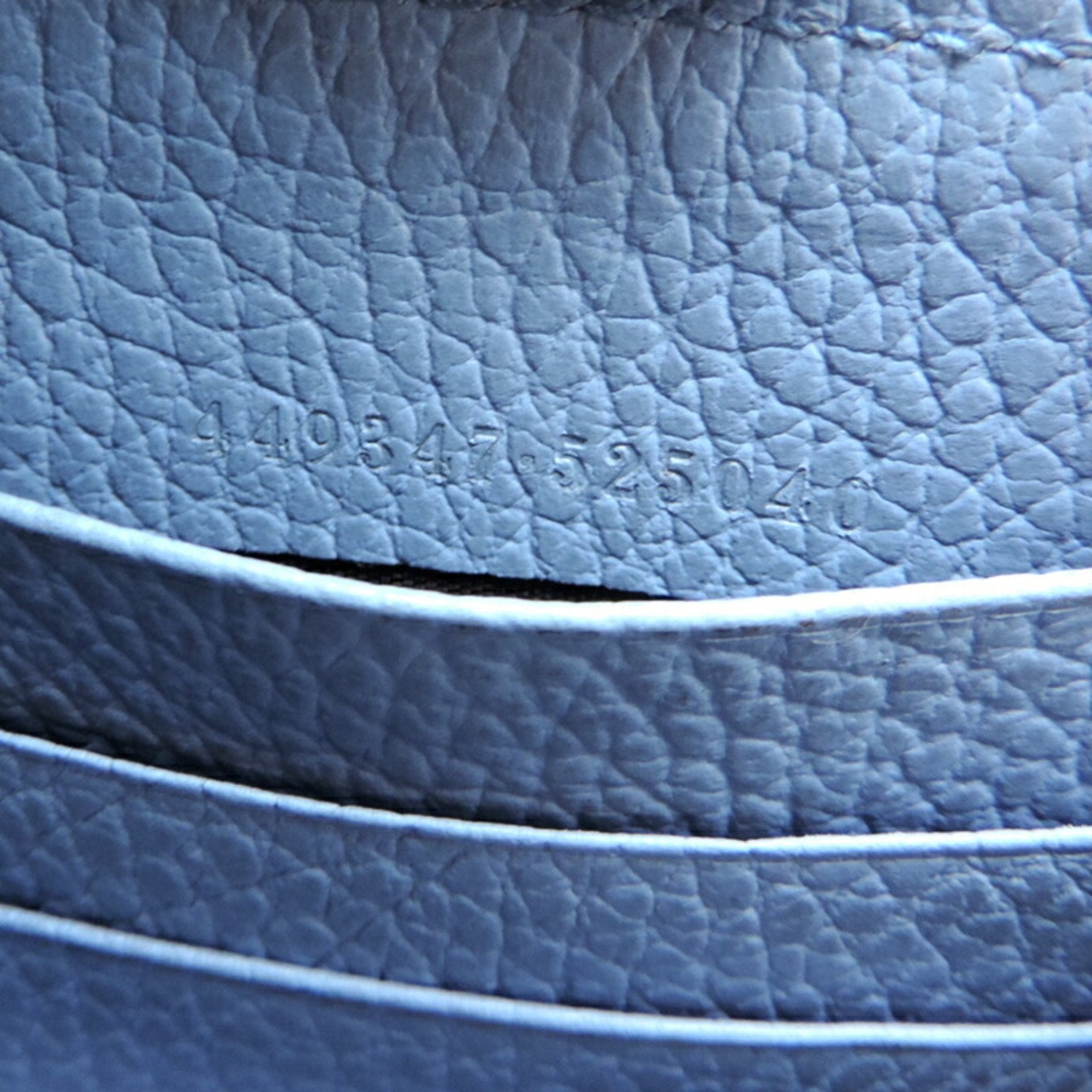 Gucci Sky Blue Leather Long Wallet (Bi-Fold) (Pre-Owned)