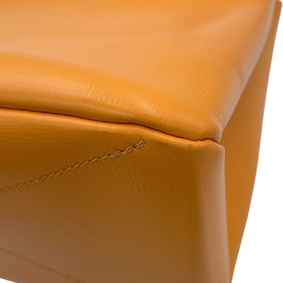 Louis Vuitton Saffron Yellow Leather Handbag (Pre-Owned)