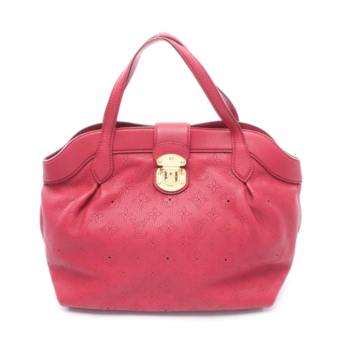 Louis Vuitton Pink Mahina Leather Handbag (Pre-Owned)