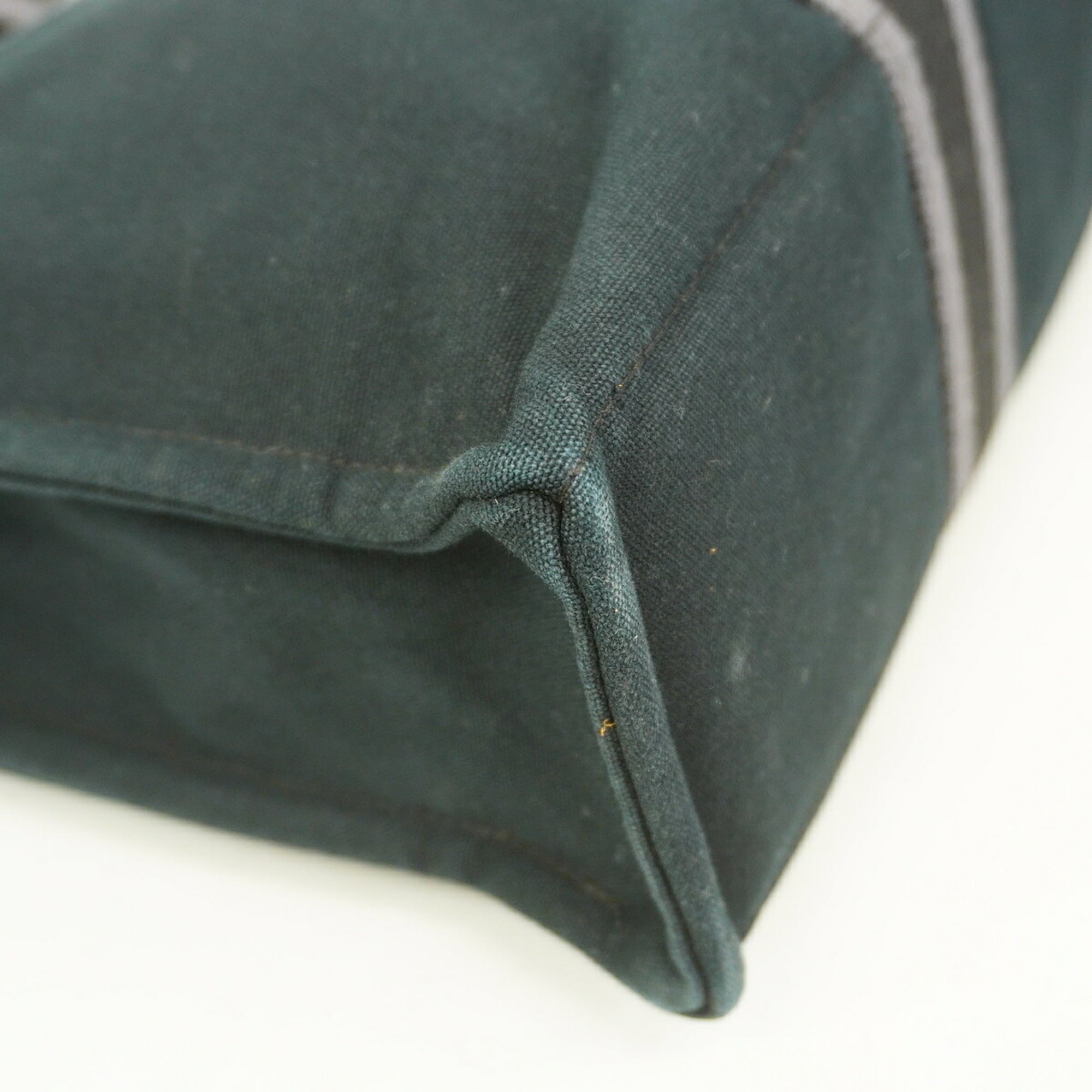 Hermes Black Canvas Tote Bag (Pre-Owned)