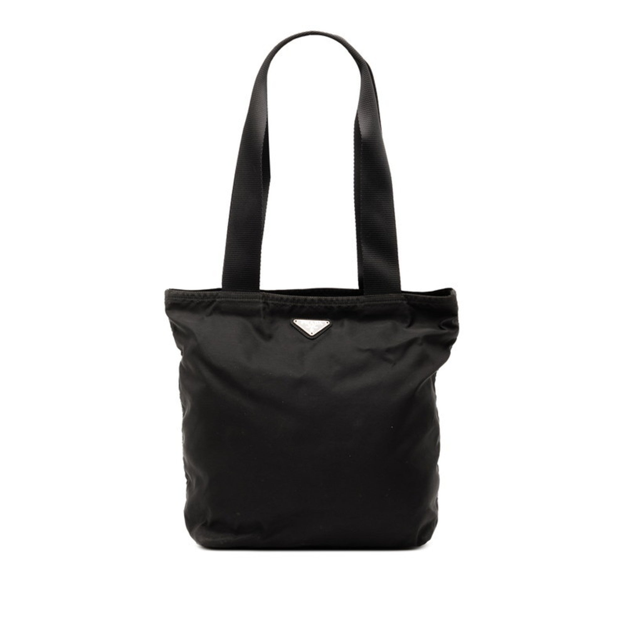 Prada Black Nylon Handbag Tote Bag (Pre-Owned)