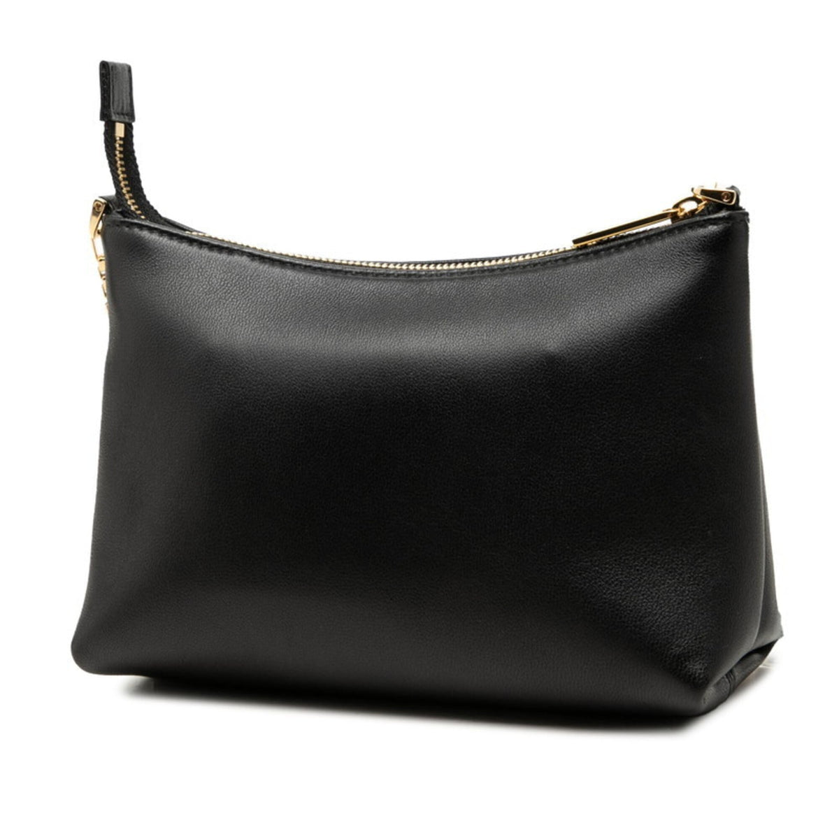 Salvatore Ferragamo Black Leather Shoulder Bag (Pre-Owned)
