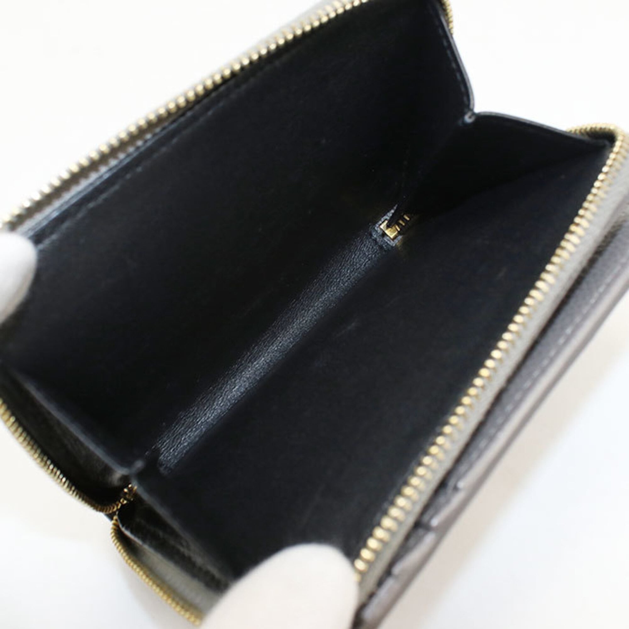 Saint Laurent Gray Leather Wallet (Bi-Fold) (Pre-Owned)