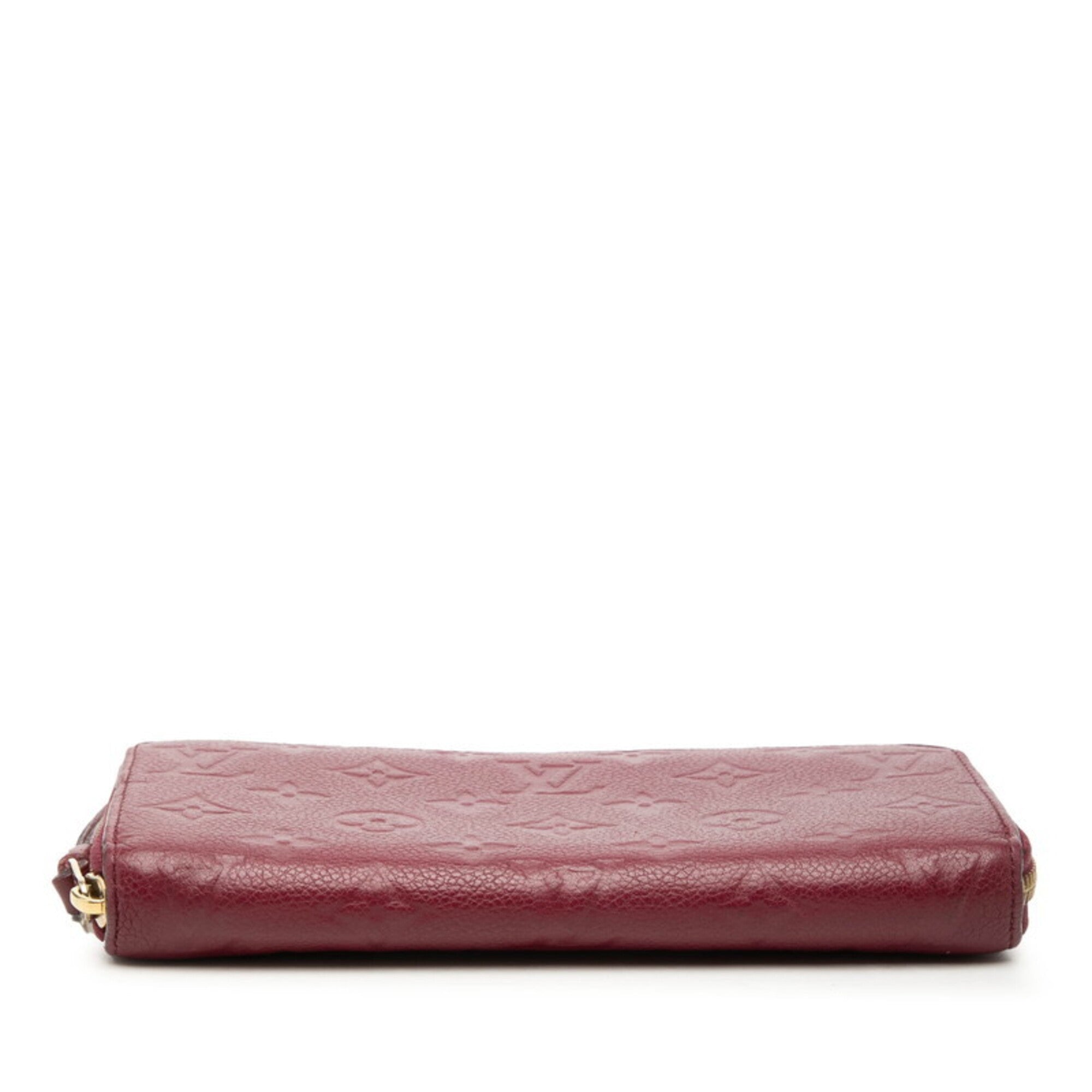Louis Vuitton Monogram Empreinte Purple Raisin Leather Long Wallet (Bi-Fold) (Pre-Owned)