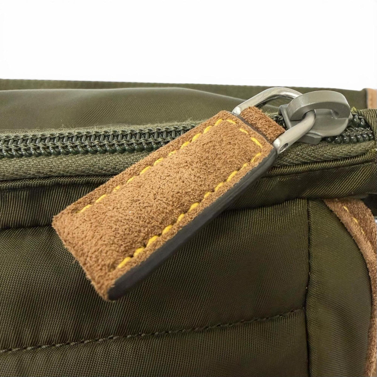 Prada Brown Khaki Polyamide Leather Sling Bag (Pre-Owned)