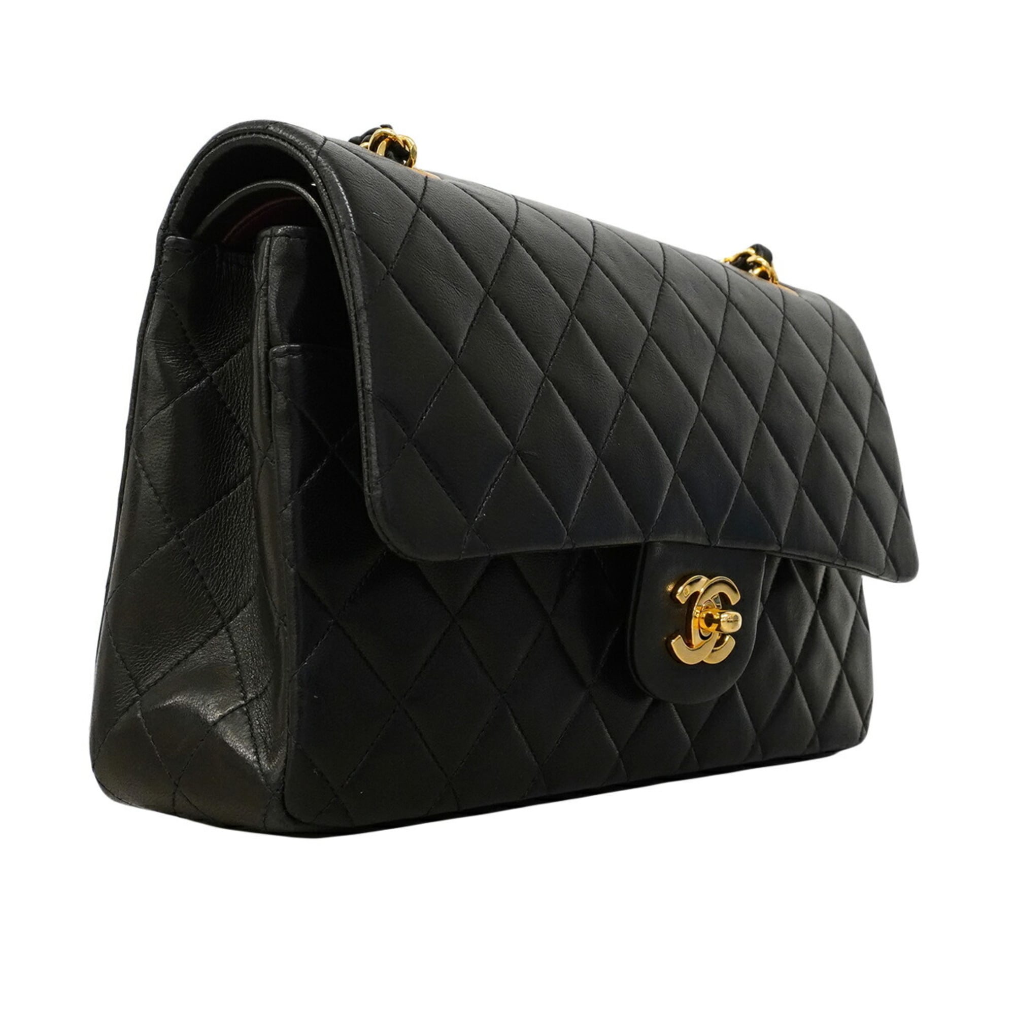 Chanel Black Leather Shoulder Bag (Pre-Owned)