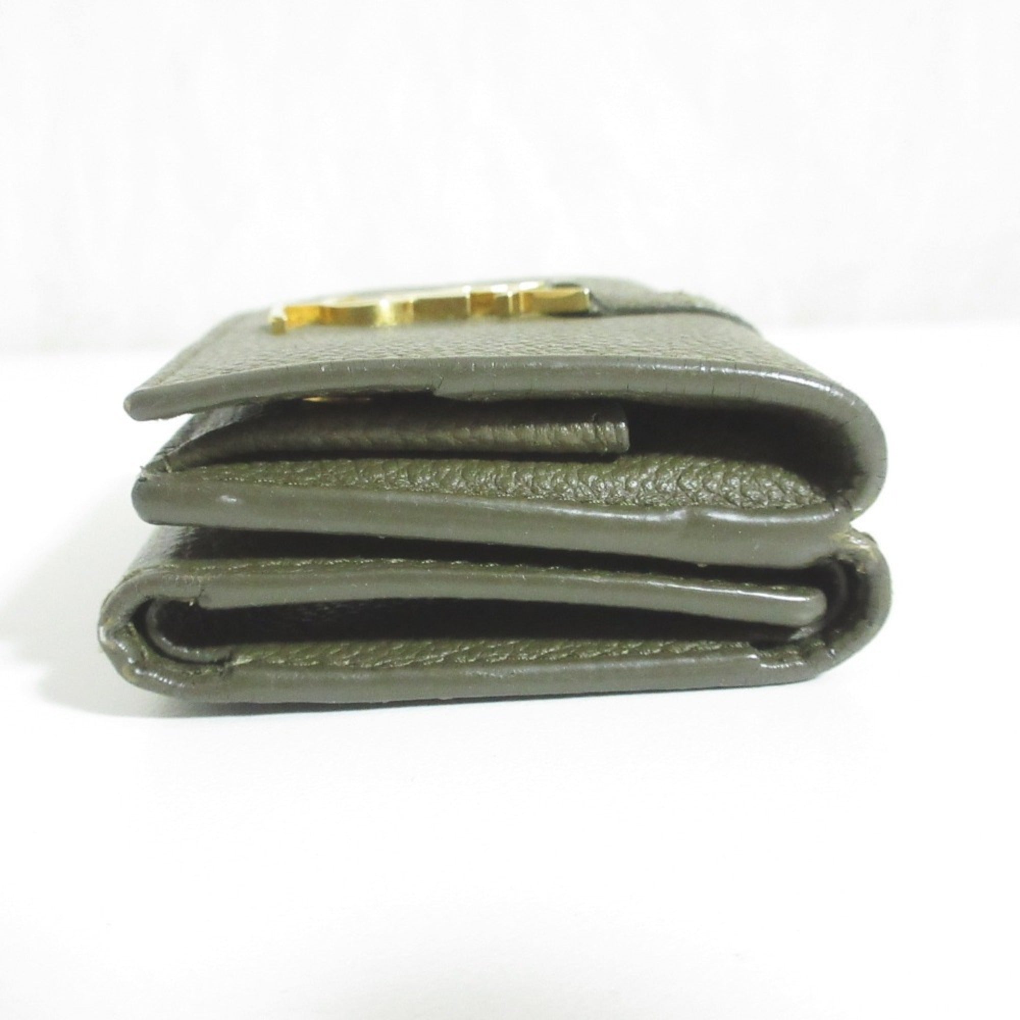 Saint Laurent Khaki Wallet (Tri-Fold) (Pre-Owned)