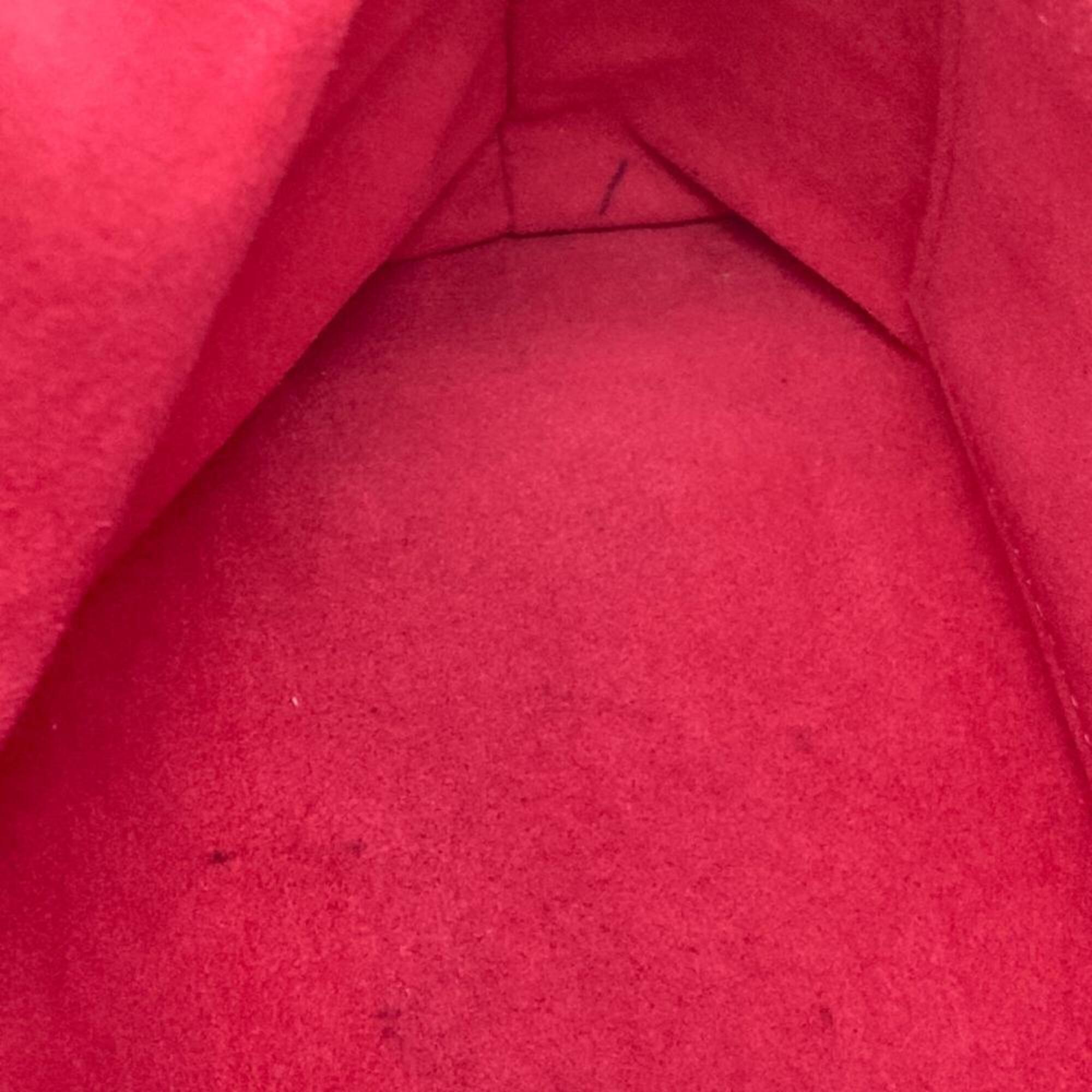 Louis Vuitton Cerise Red Color Monogram Canvas Handbag (Pre-Owned)