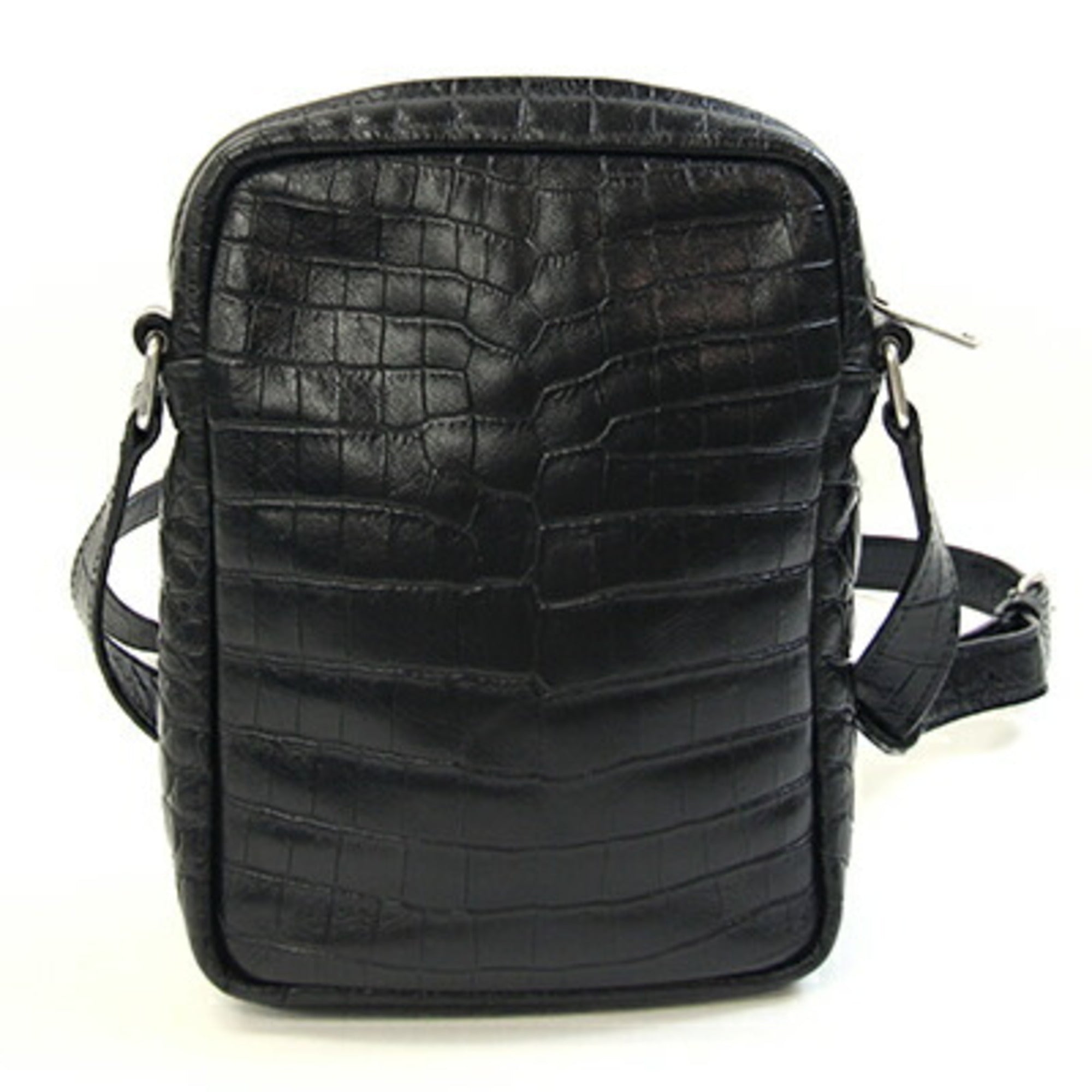 Saint Laurent Black Leather Shoulder Bag (Pre-Owned)