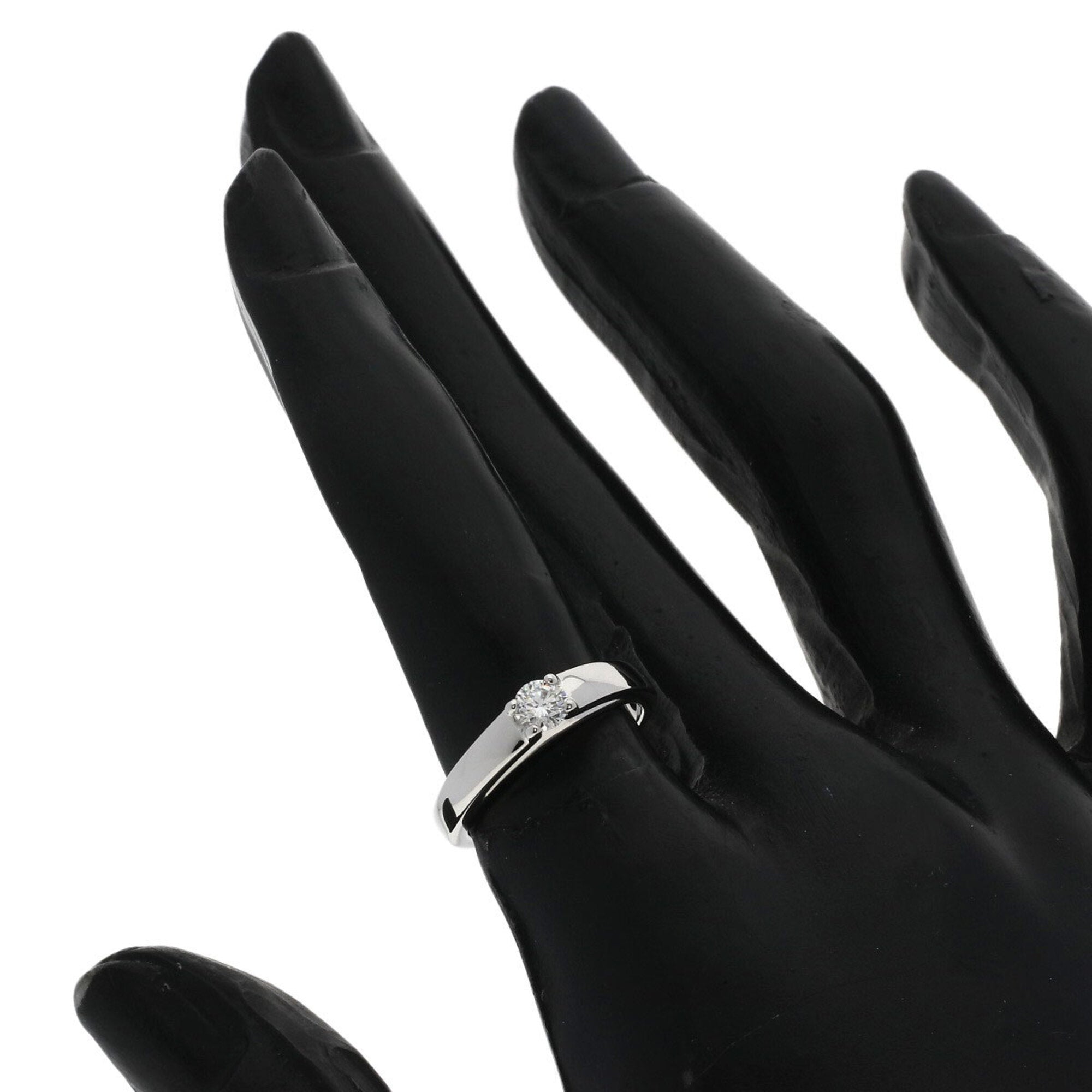 Bvlgari Silver Platinum 950 Band Ring (Pre-Owned)