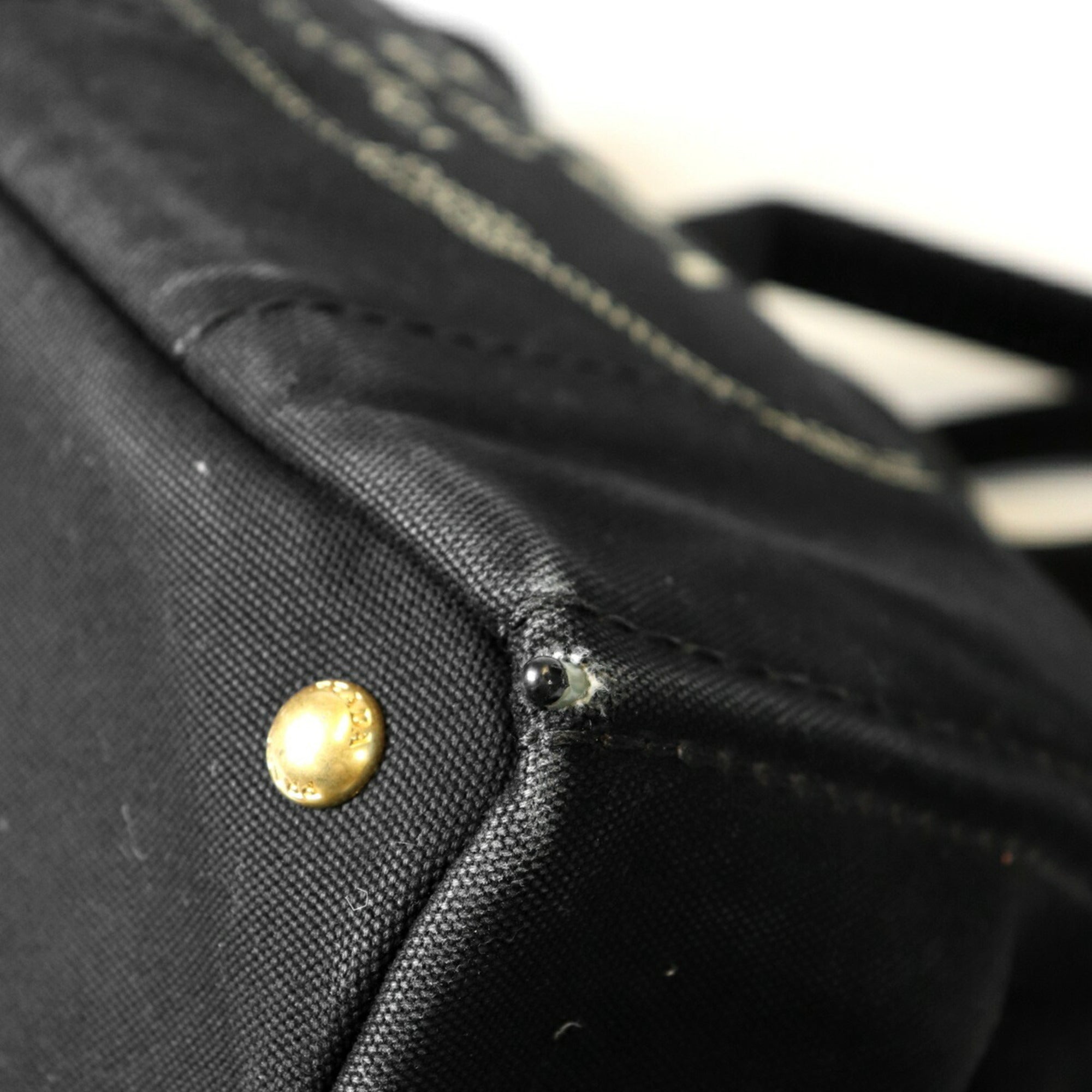 Prada Black Canvas Tote Bag (Pre-Owned)
