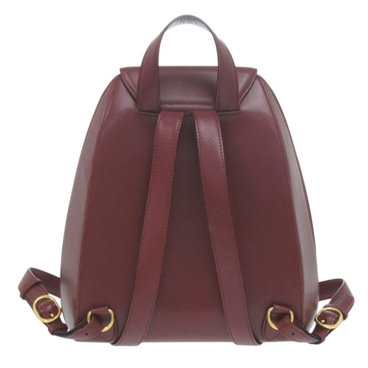 Cartier Bordeaux Leather Backpack (Pre-Owned)