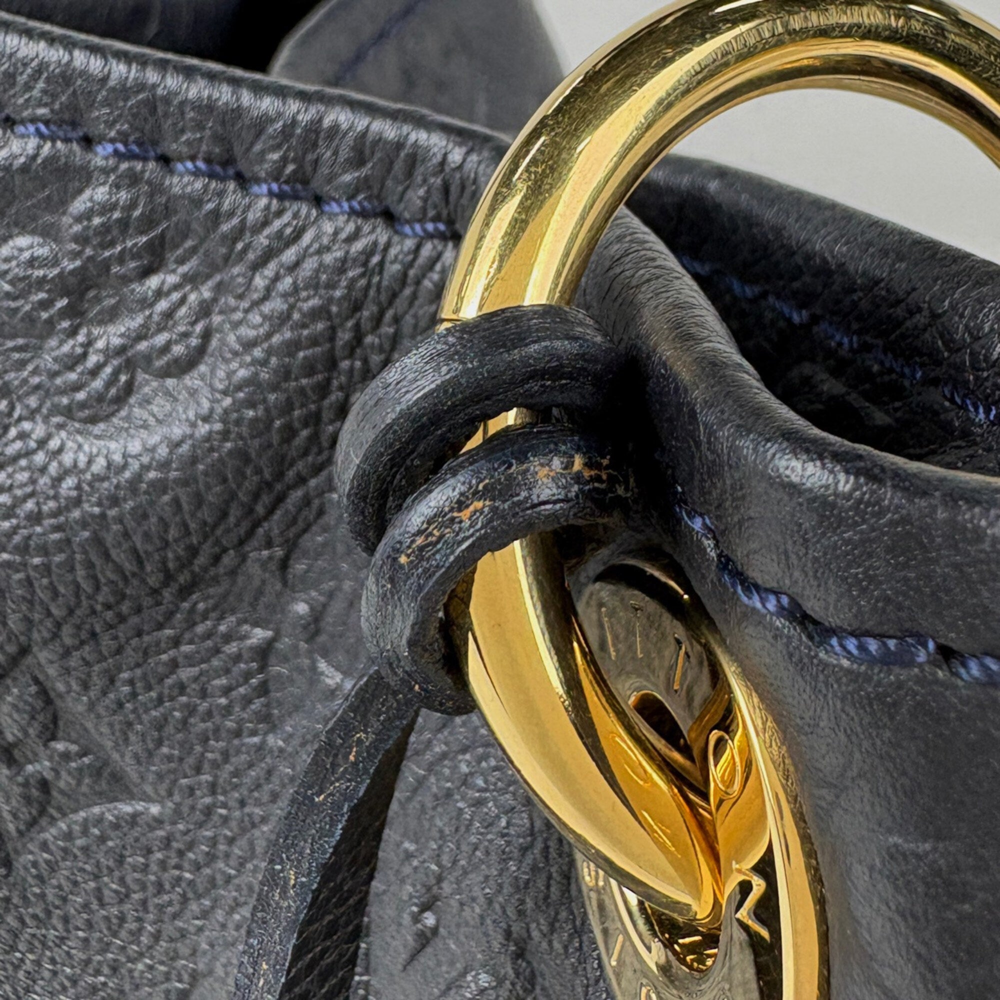 Louis Vuitton Infini Navy Monogram Empreinte Shoulder Bag (Pre-Owned)