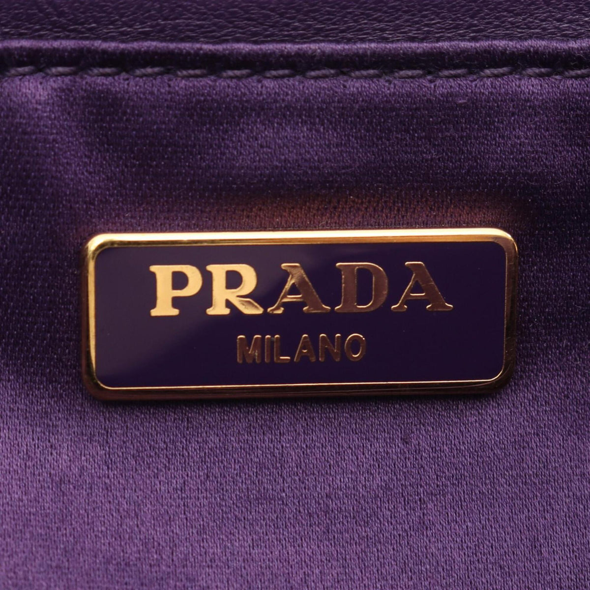 Prada Navy Red Color White Nylon Handbag Shoulder Bag (Pre-Owned)
