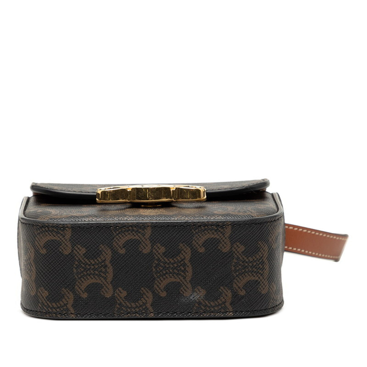 Celine Black Brown Pvc Leather Shoulder Bag (Pre-Owned)