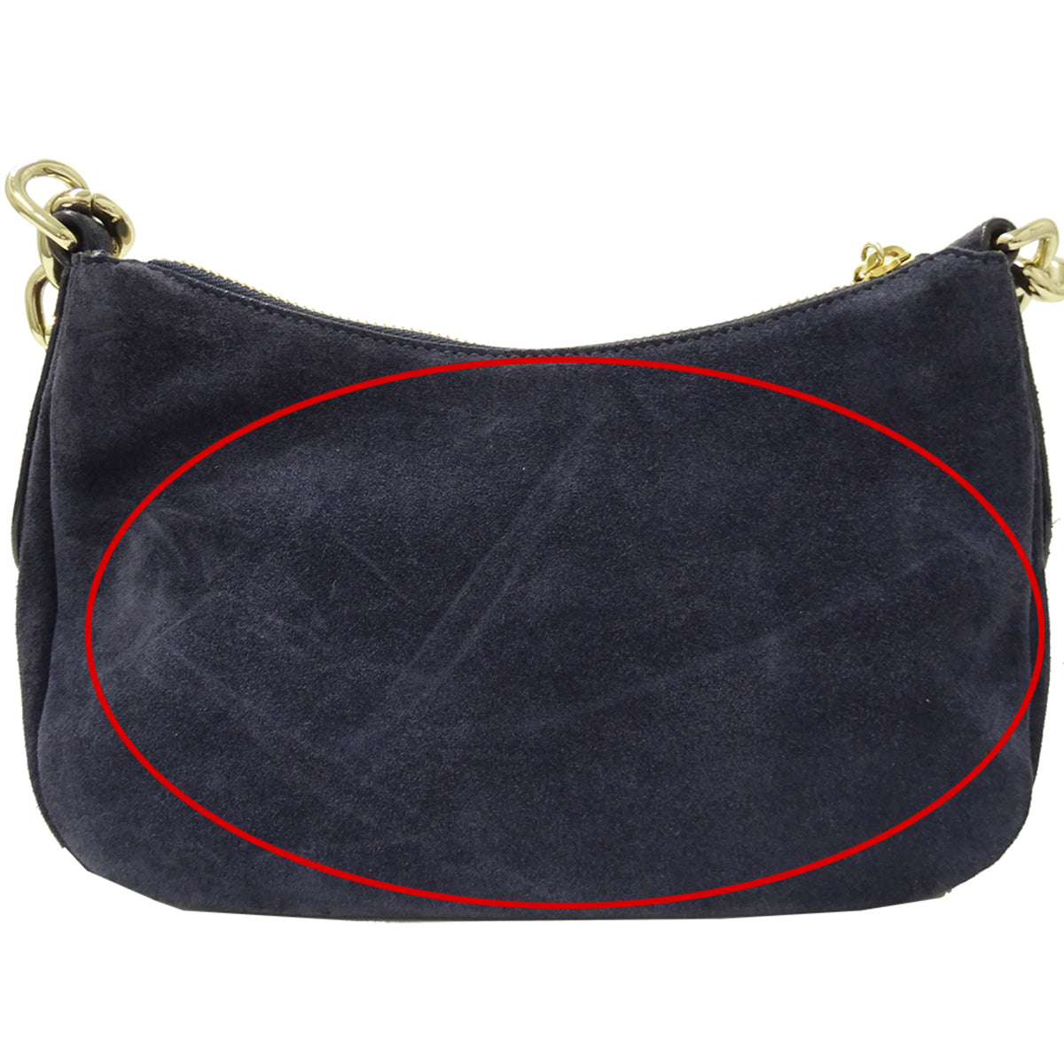 Jimmy Choo Navy Leather Handbag Shoulder Bag (Pre-Owned)
