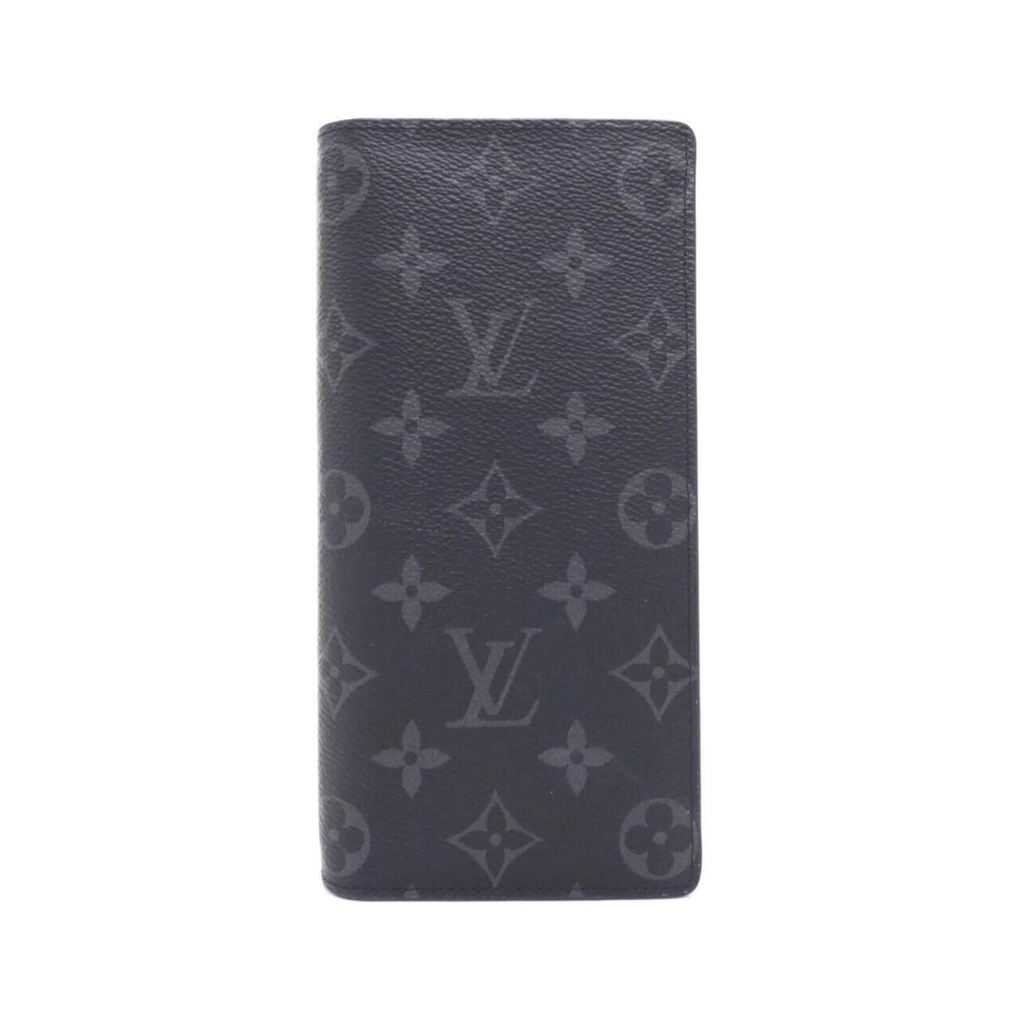 Louis Vuitton Monogram Eclipse Black Coated Canvas Long Wallet (Bi-Fold) (Pre-Owned)