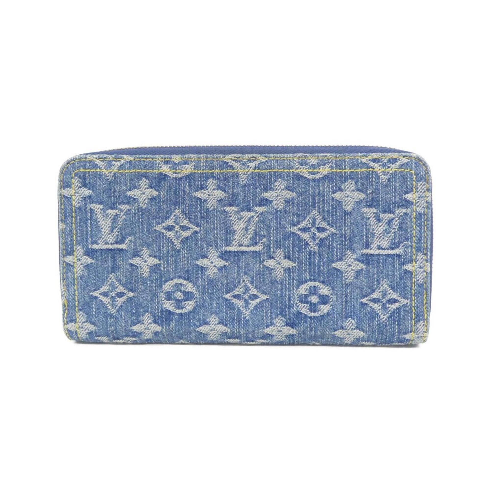 Louis Vuitton Blue Denim Canvas Long Wallet (Bi-Fold) (Pre-Owned)