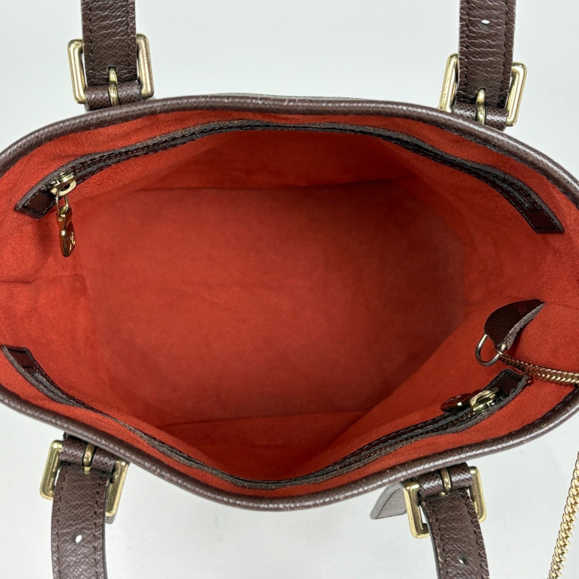Louis Vuitton Brown Damier Canvas Handbag Tote Bag (Pre-Owned)