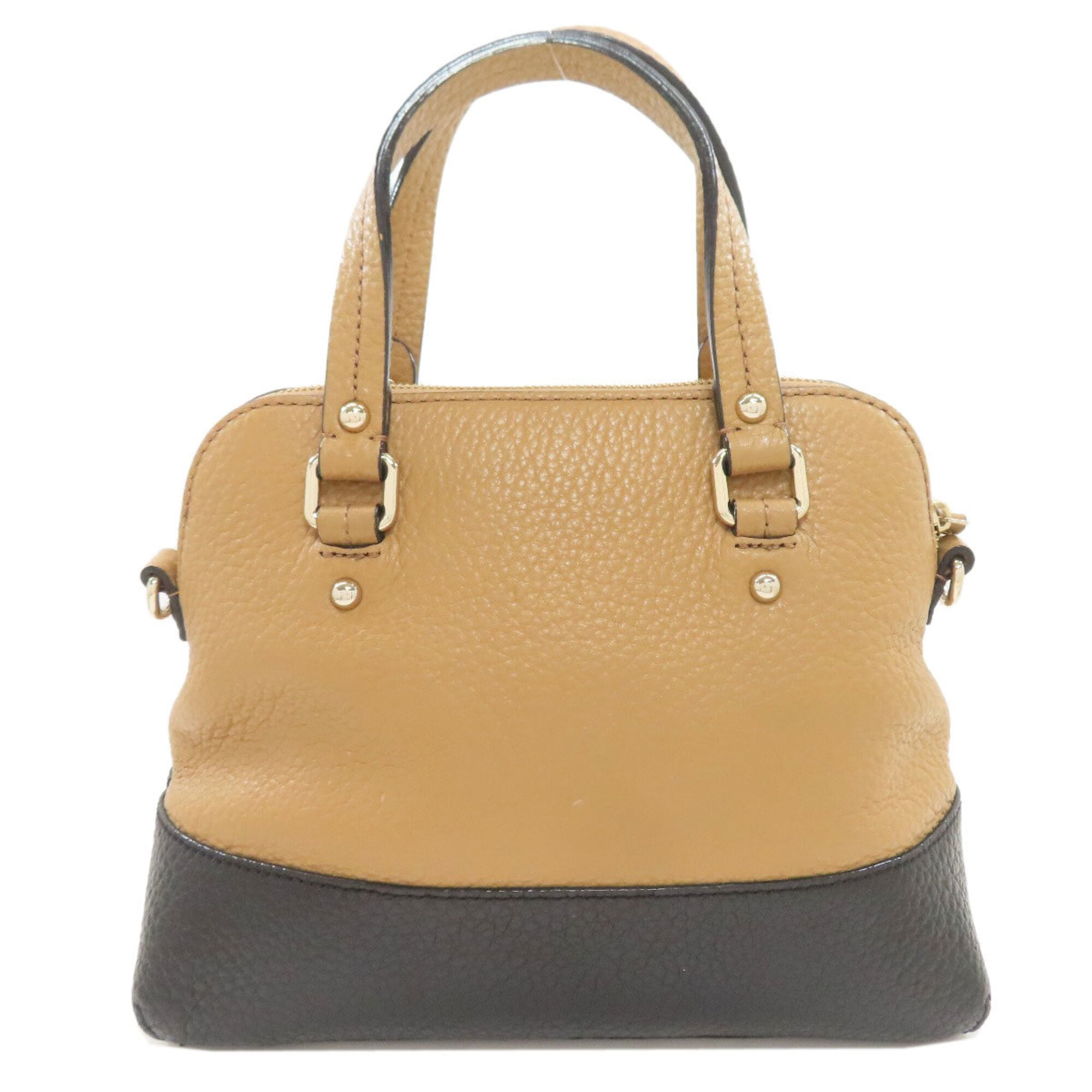 Kate Spade Black Brown Leather Handbag (Pre-Owned)