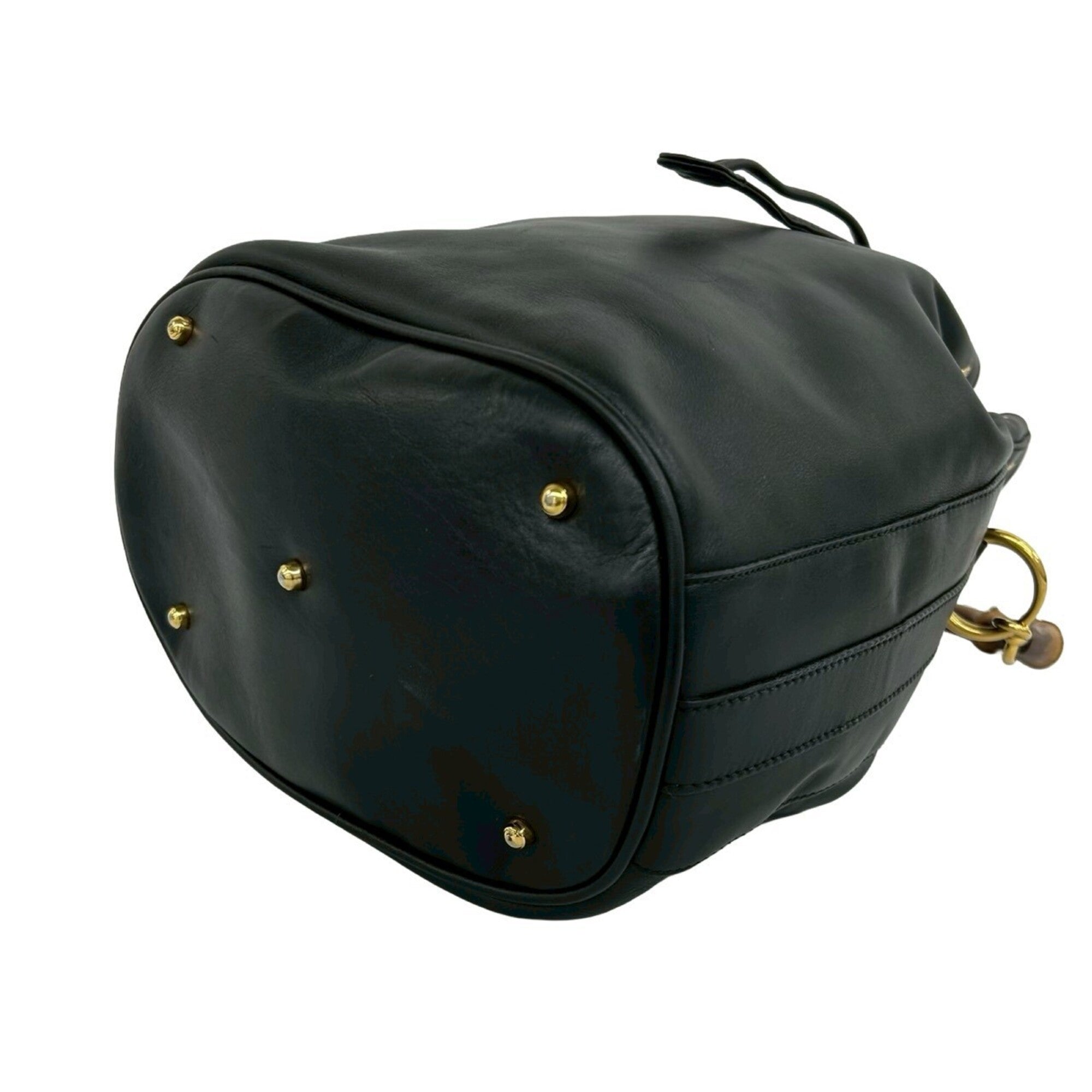 Gucci Black Leather Shoulder Bag (Pre-Owned)
