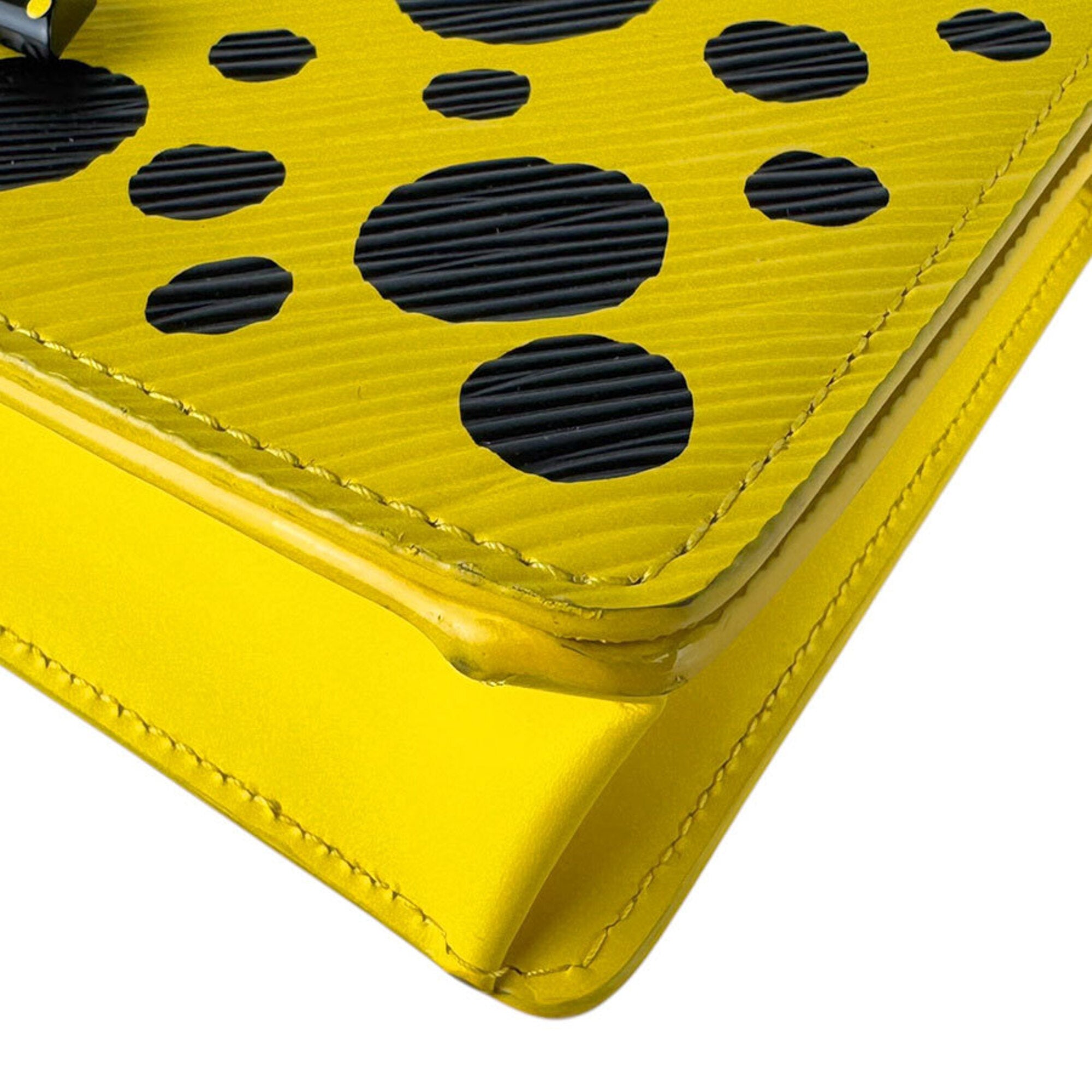 Louis Vuitton Black Yellow Epi Leather Shoulder Bag (Pre-Owned)