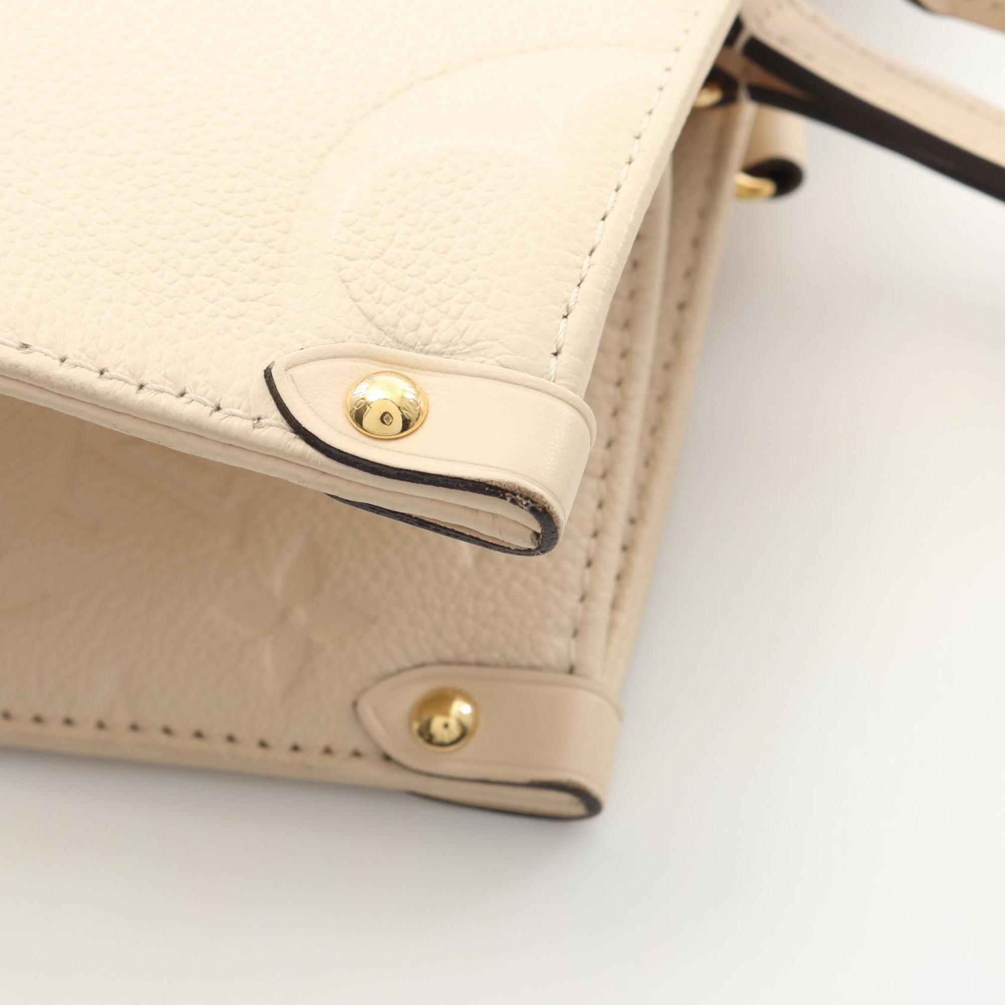 Louis Vuitton Cream Ivory Monogram Empreinte Tote Bag (Pre-Owned)