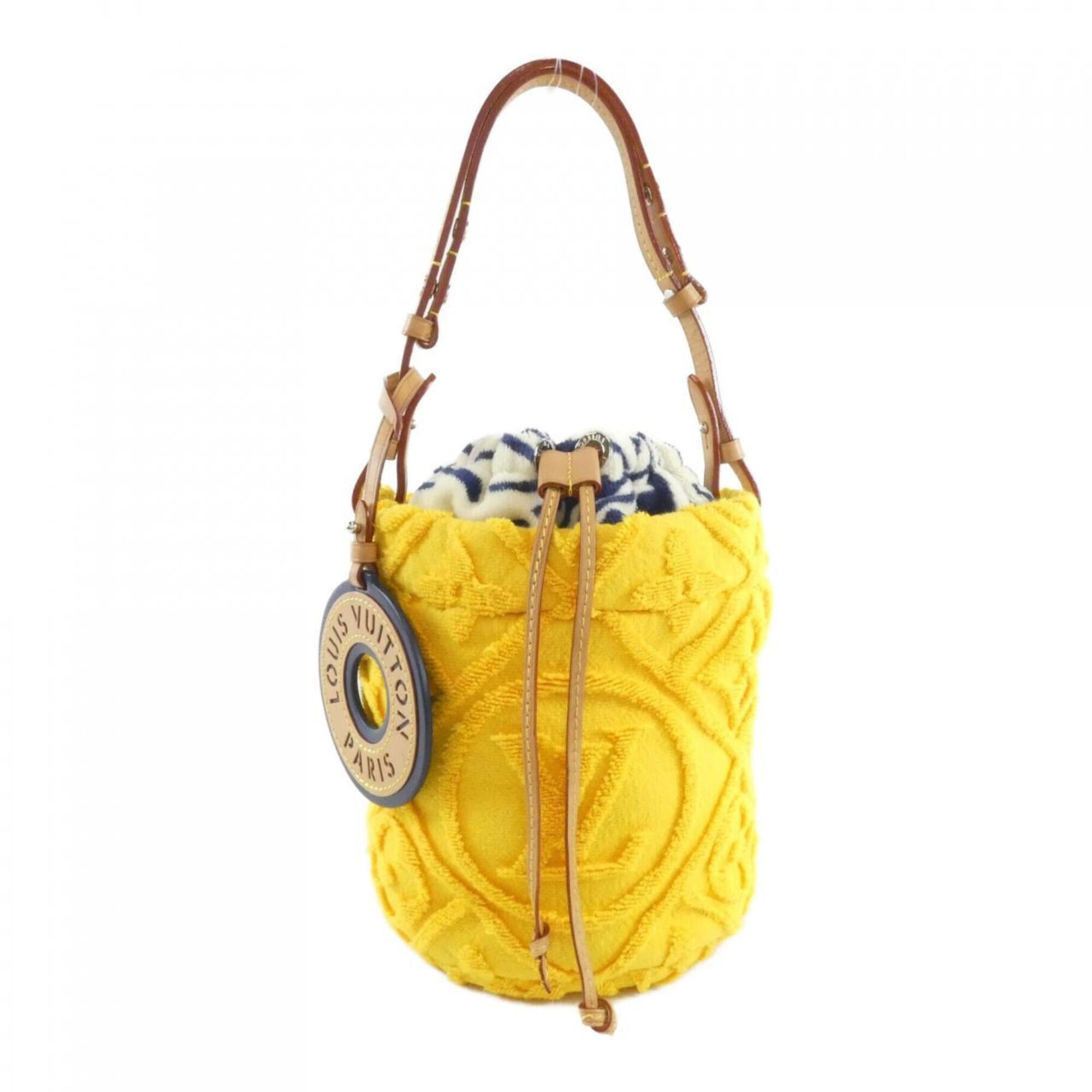 Louis Vuitton Orange Jacquard Handbag (Pre-Owned)